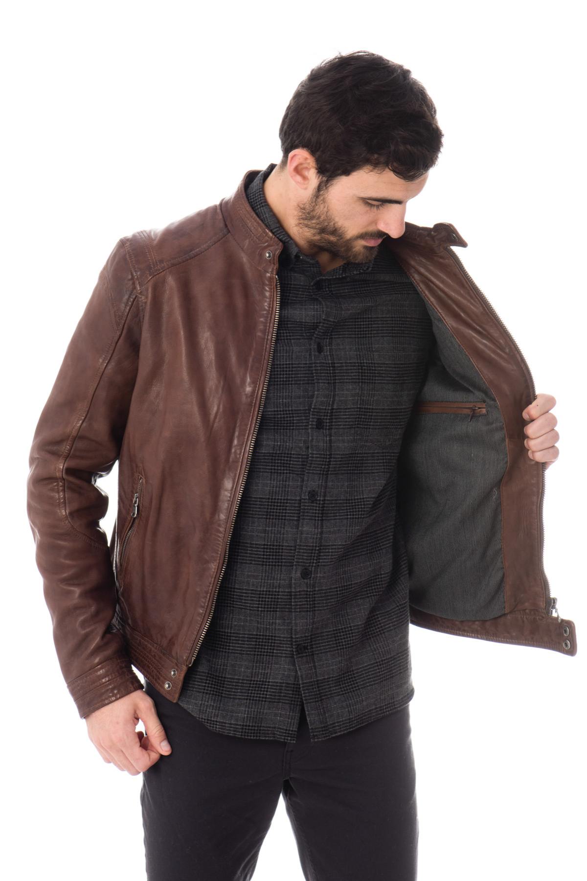 Daytona Leather Jacket for Men Bison - Image n°4