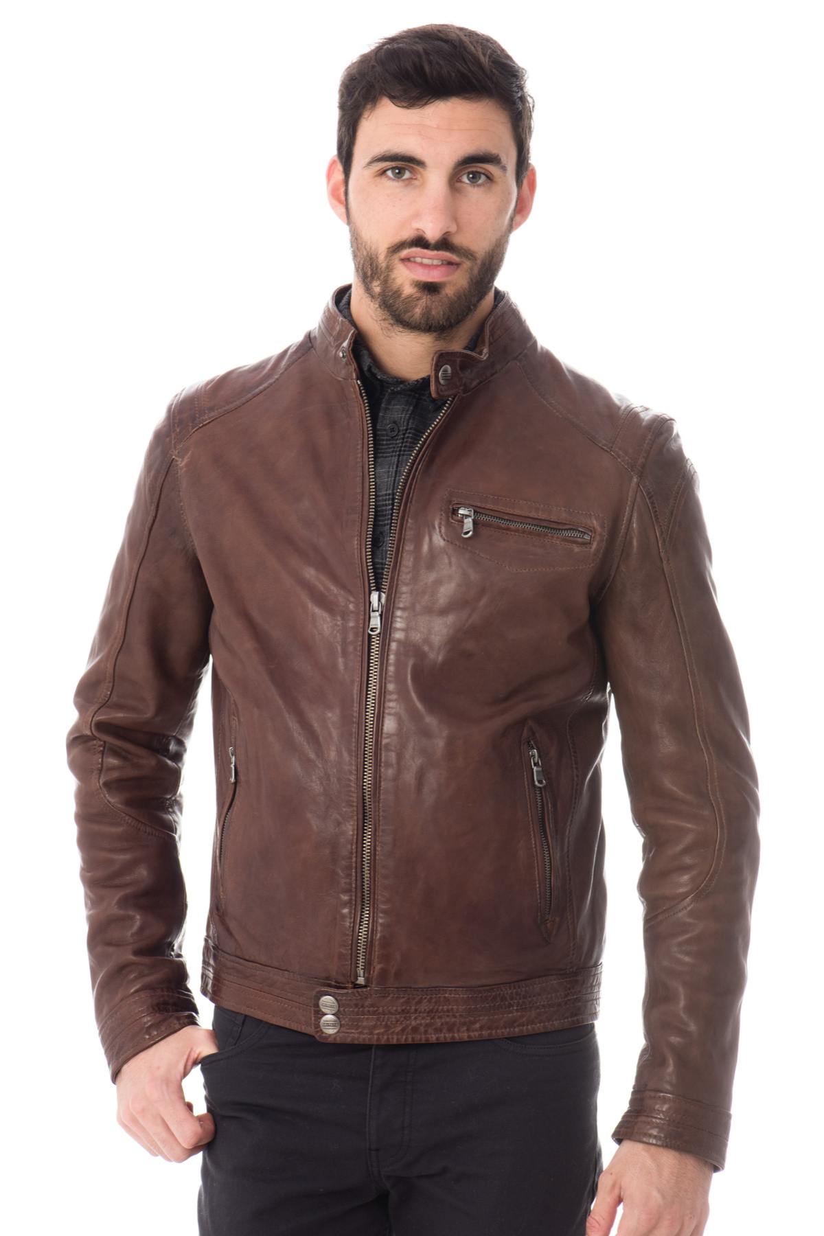 Daytona Leather Jacket for Men Bison - Image n°1