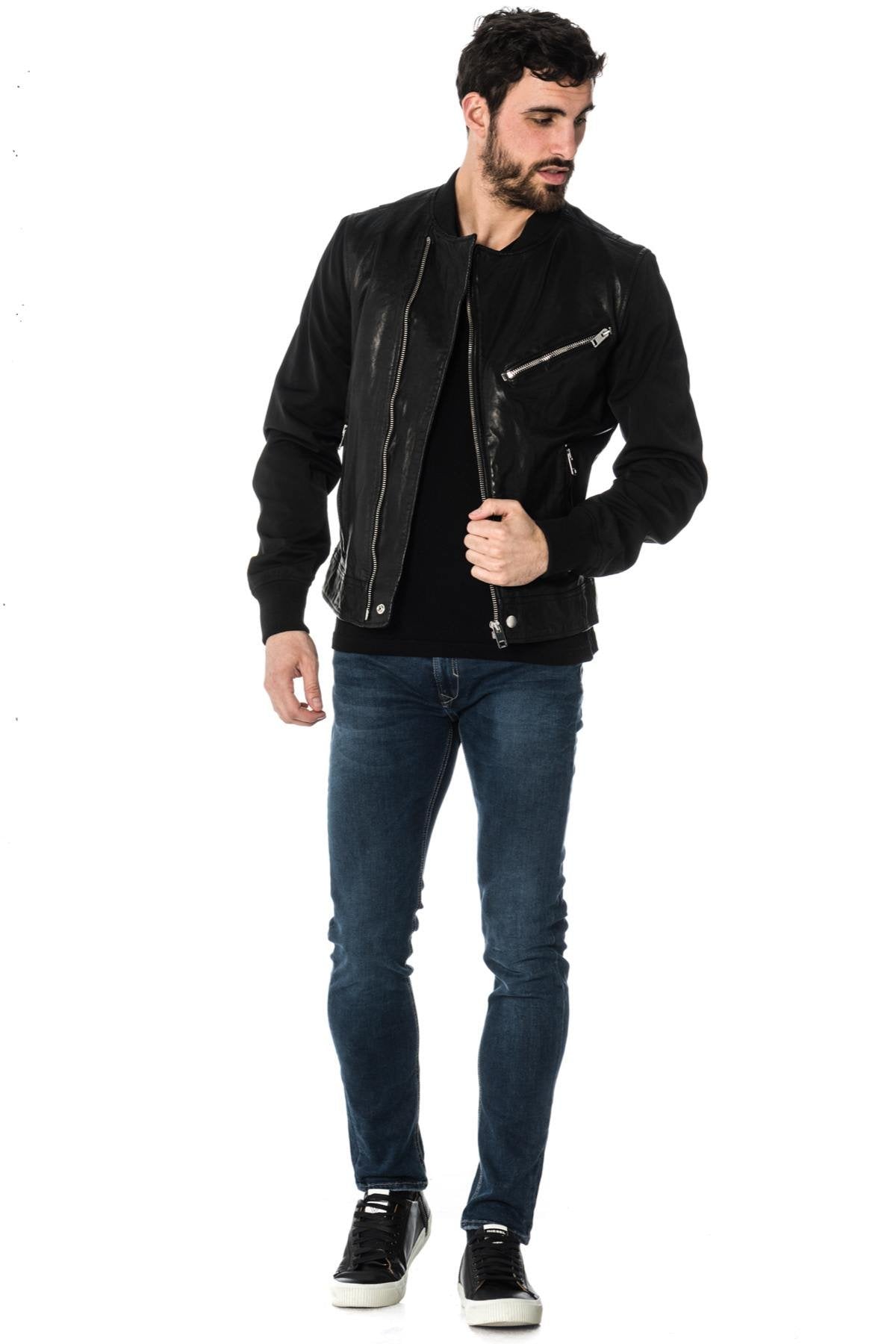 Diesel men's bi-material jacket - Image n°2