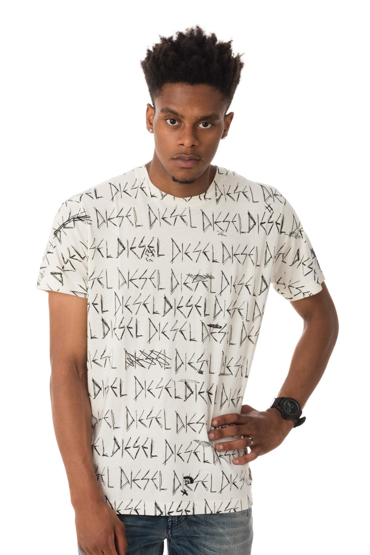  short-sleeved t-shirt with “DIESEL” writing - Image n°1