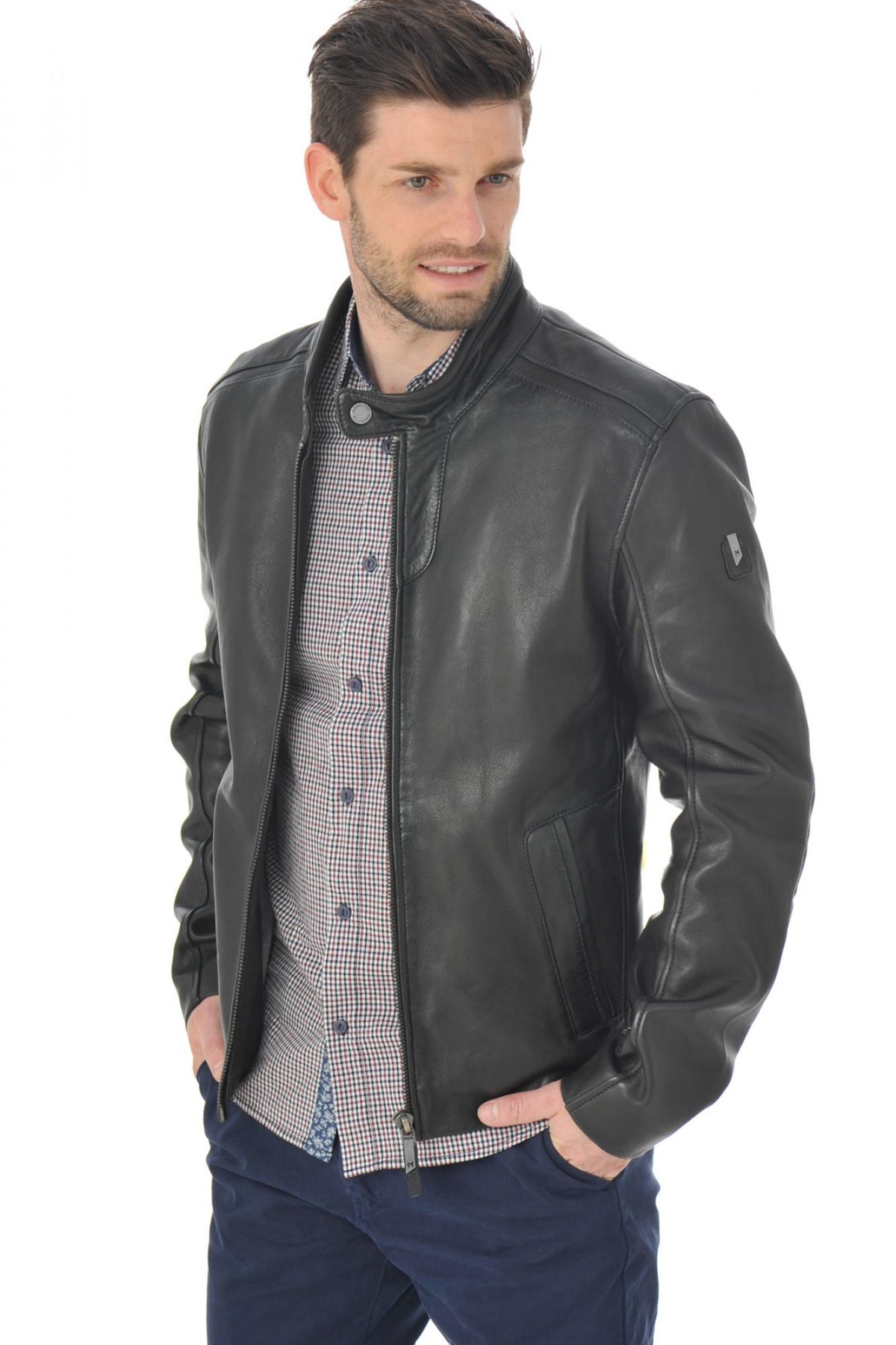 Mauritius biker collar jacket - Image n°1