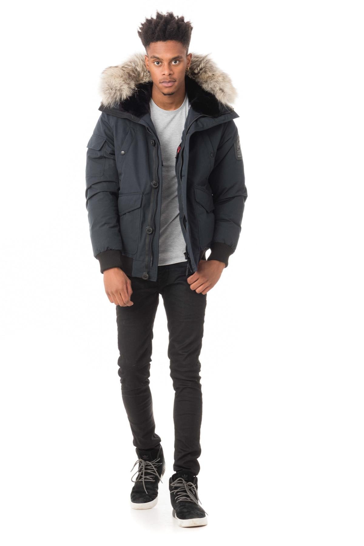 Helvetica fur-lined down jacket for men - Image n°2