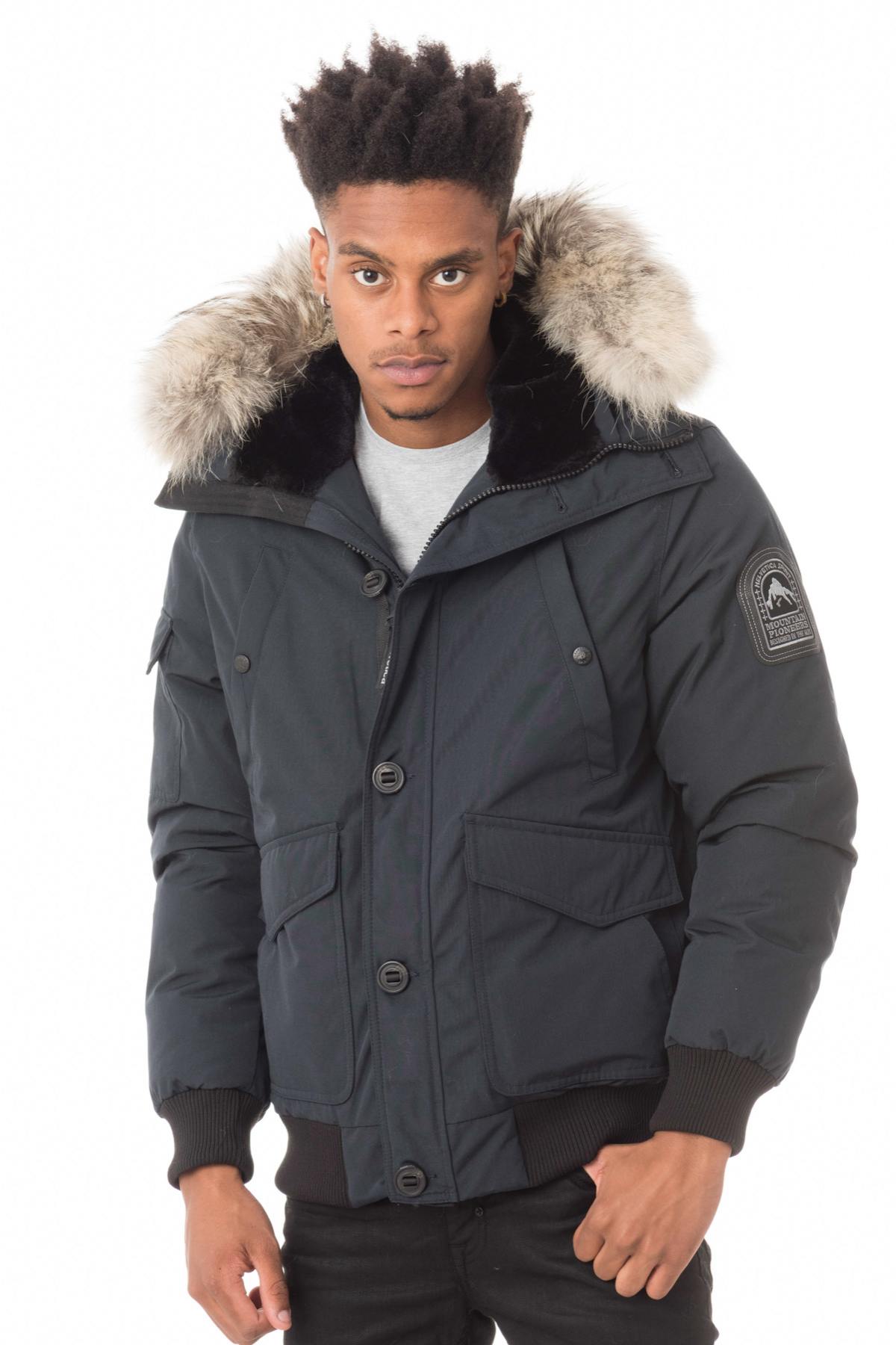 Helvetica fur-lined down jacket for men - Image n°1