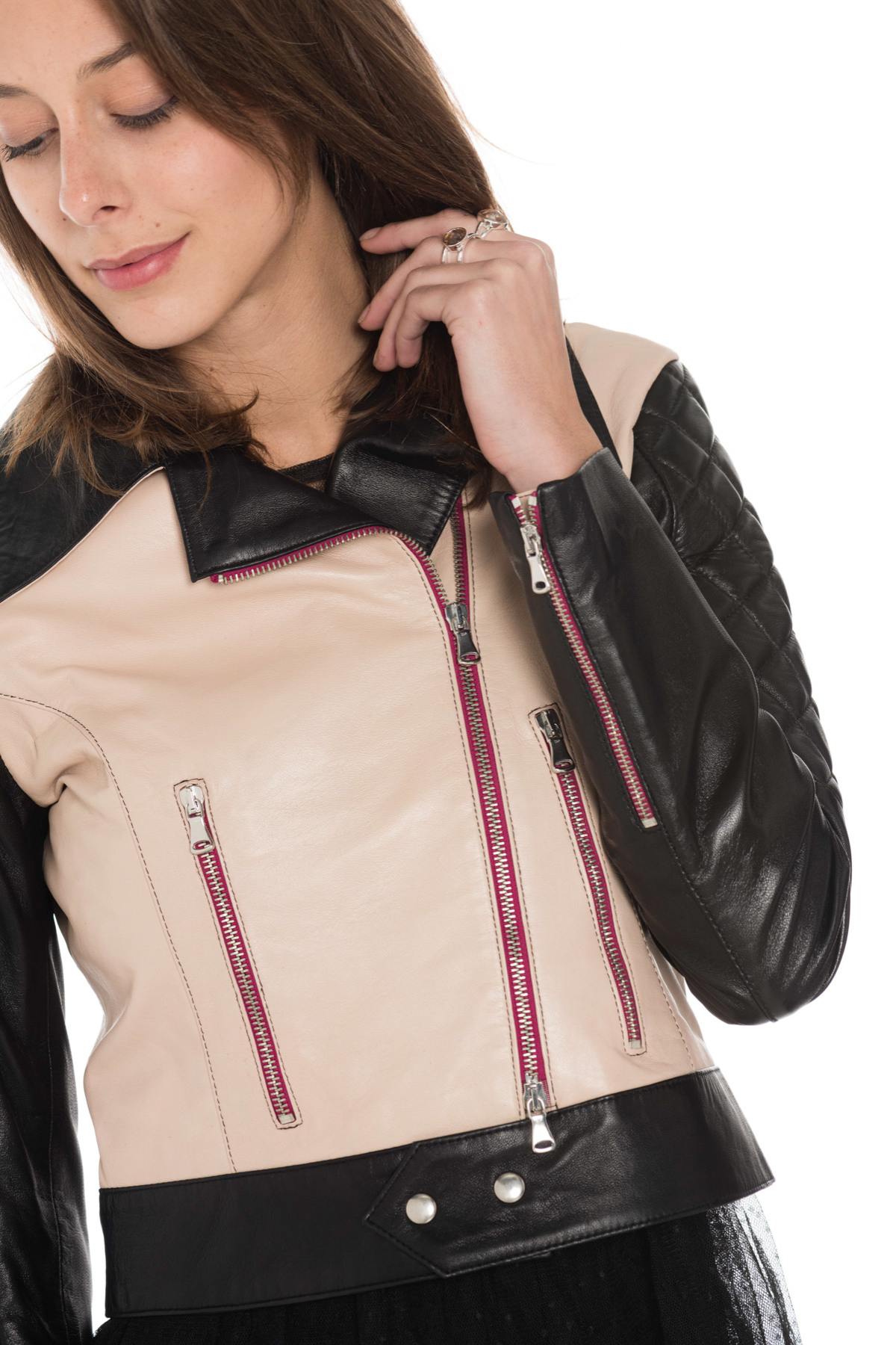 Women's Jacket JN LLOVET Taupe/black - Image n°8