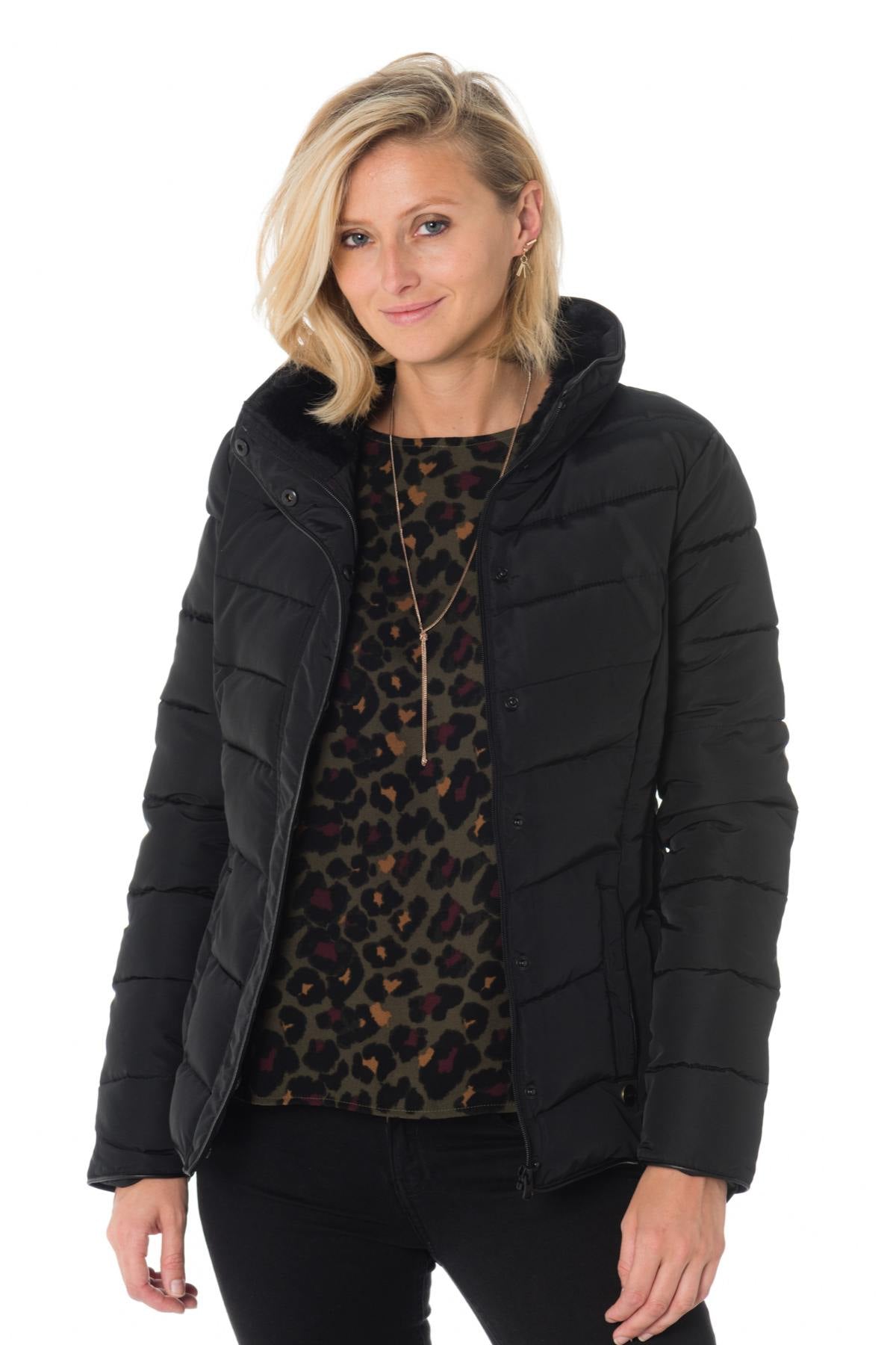 Kaporal women's black down jacket - Image n°3