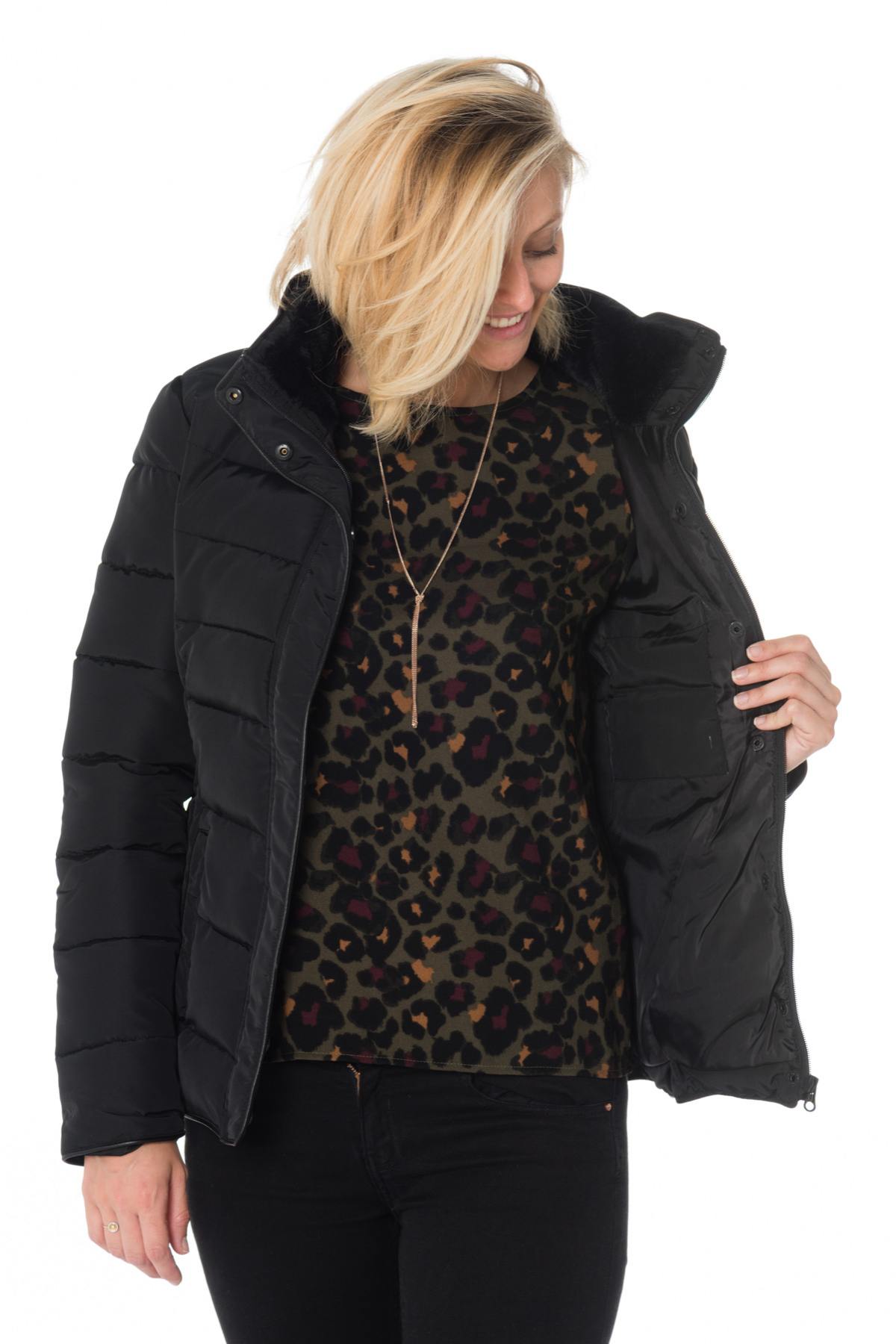 Kaporal women's black down jacket - Image n°5