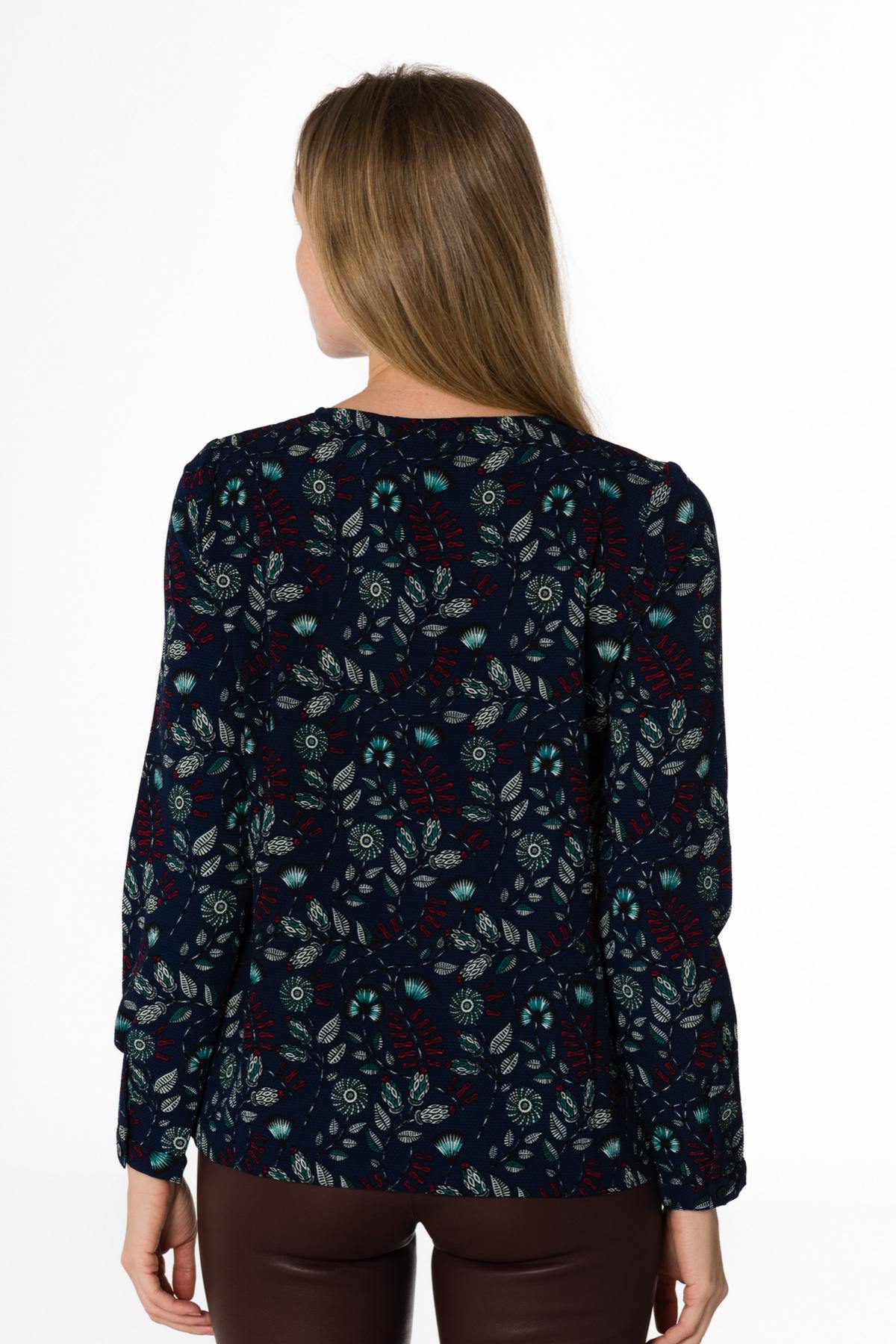 Long-sleeved top with low neckline - Image n°3