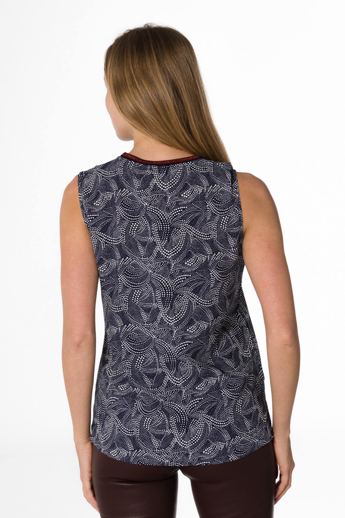 Printed V-neck tank top - Image n°3