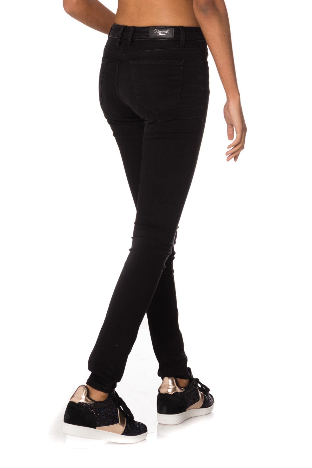 Women's black skinny fit jeans - Image n°2