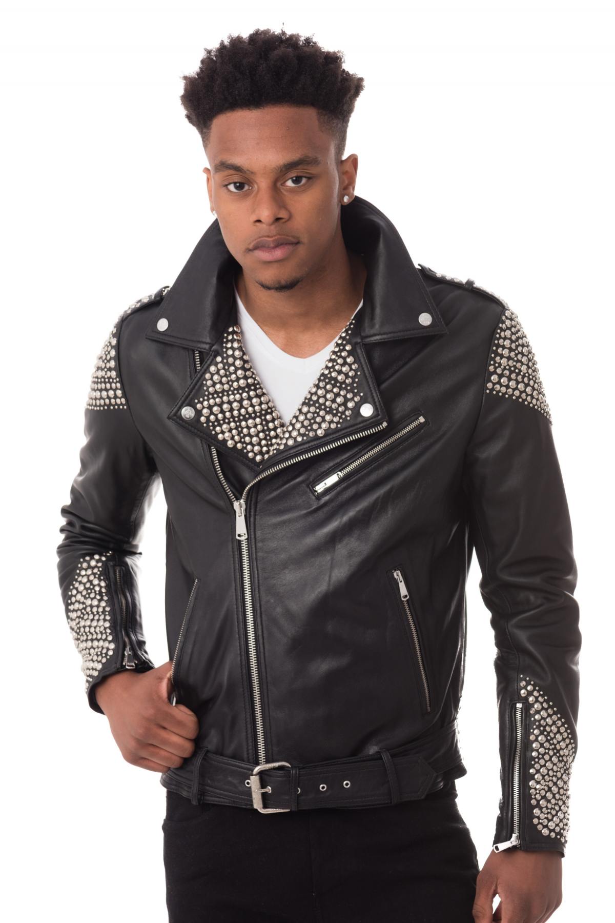 LACD studded men's Biker Jacket - Image n°3