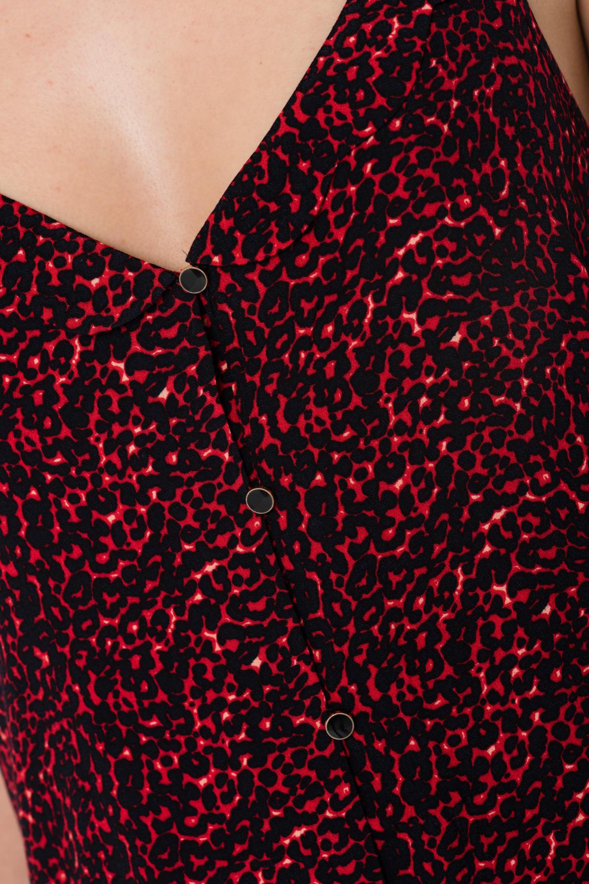 Leopard red strappy top - Image n°4