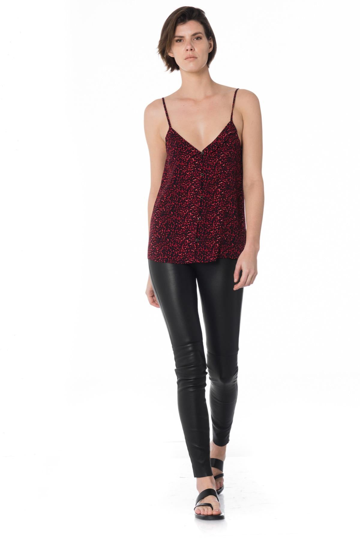 Leopard red strappy top - Image n°2