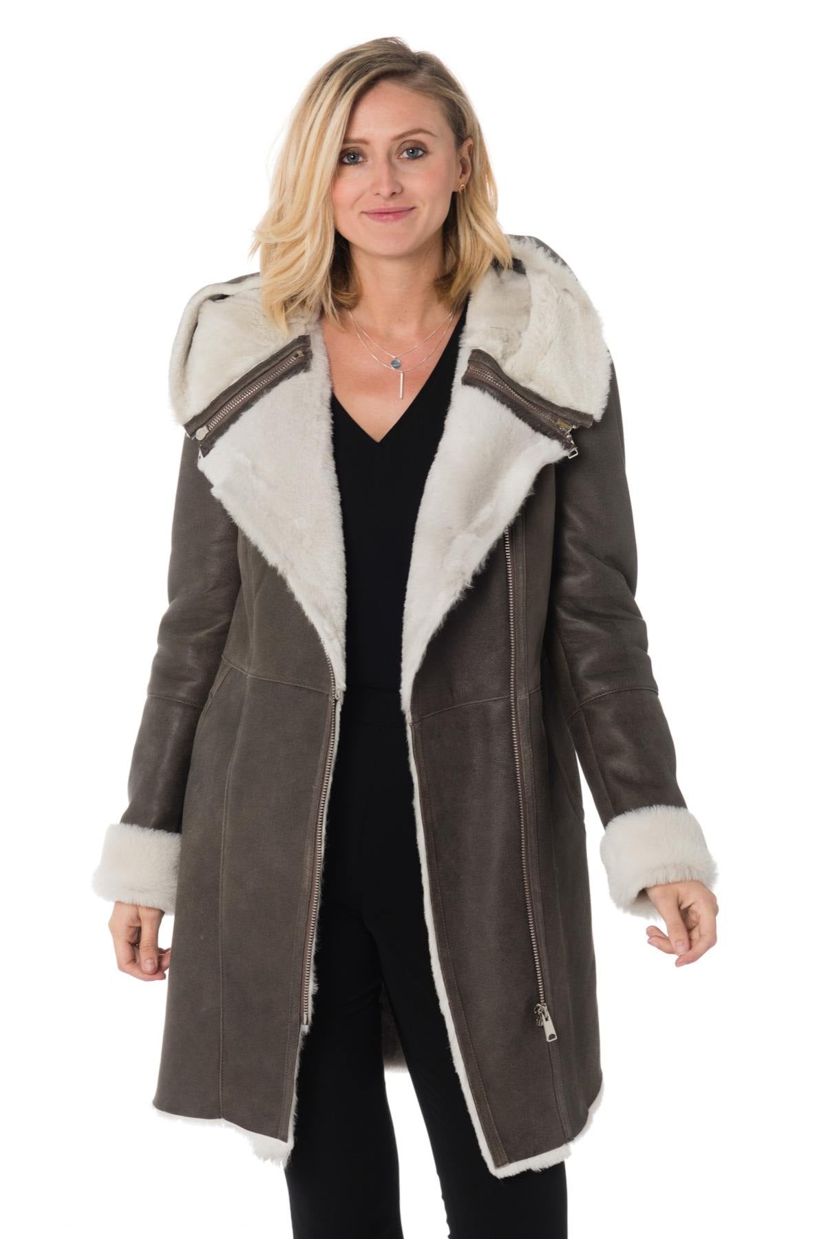 Levinsky women's shearling lamb coat - Image n°3