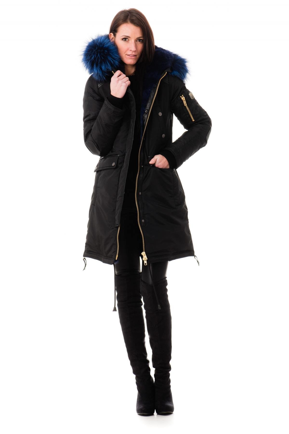 Brera Women's Coat Black Blue - Image n°2