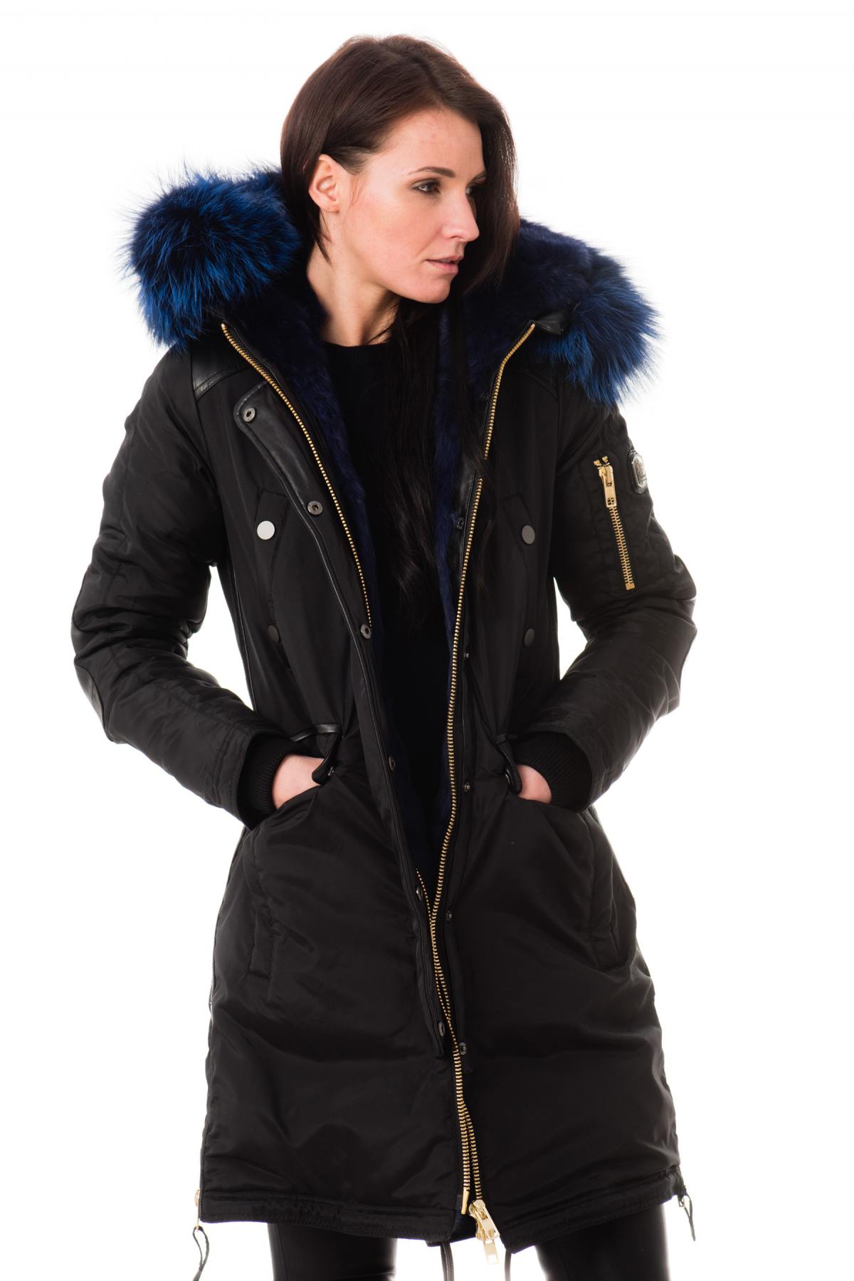 Brera Women's Coat Black Blue - Image n°1