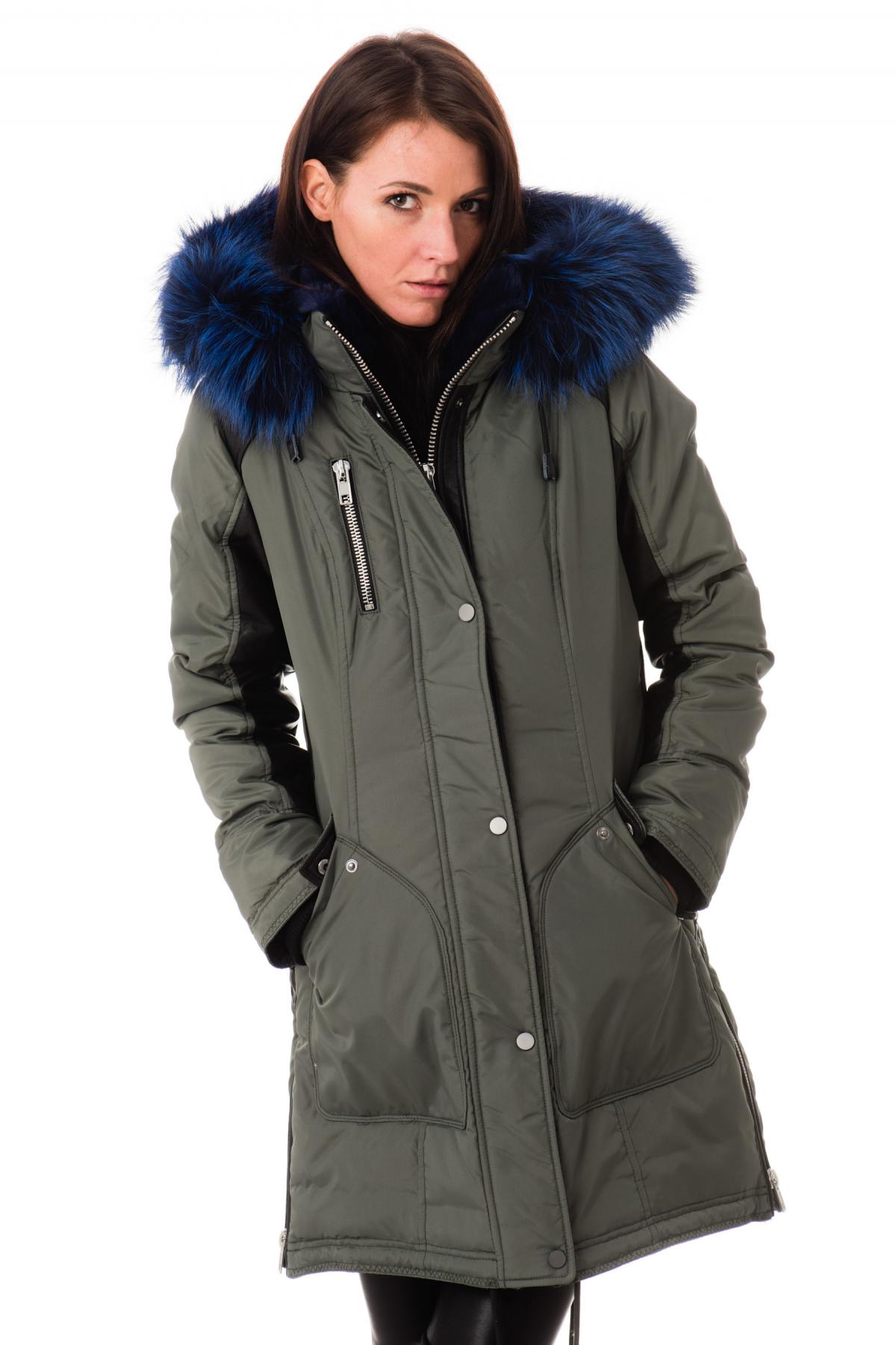 Women's Chelsea Military Blue Jacket - Image n°1