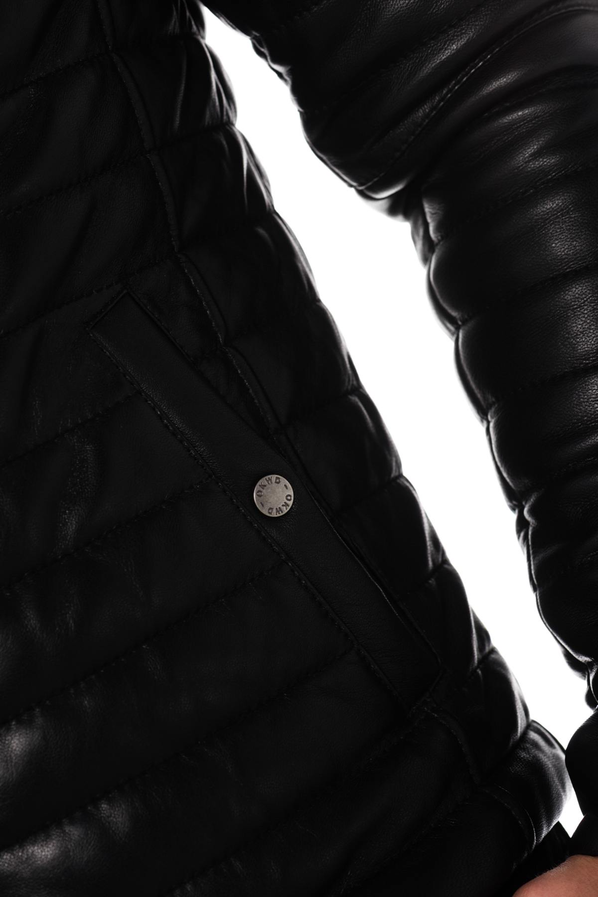  Thin and warm men's down jacket in black color - Image n°7