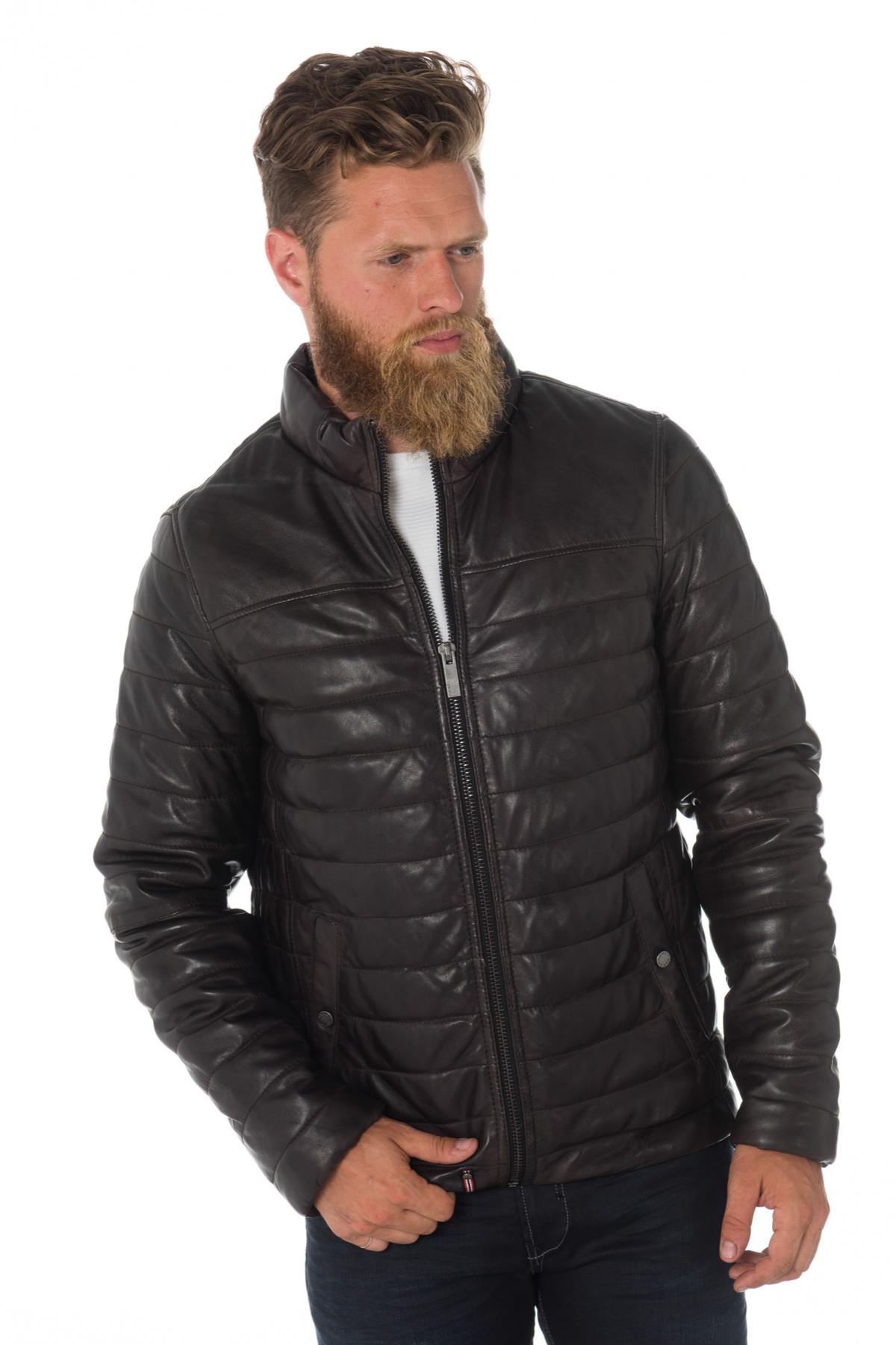 Oakwood men's coconut-colored down jacket - Image n°1