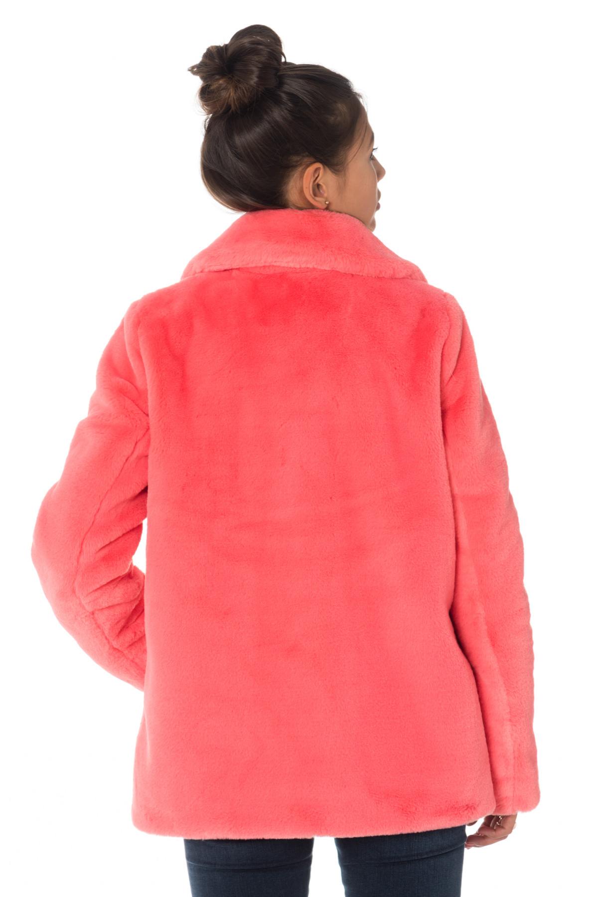 Coral Oakwood Faux Fur Jacket - Image n°8