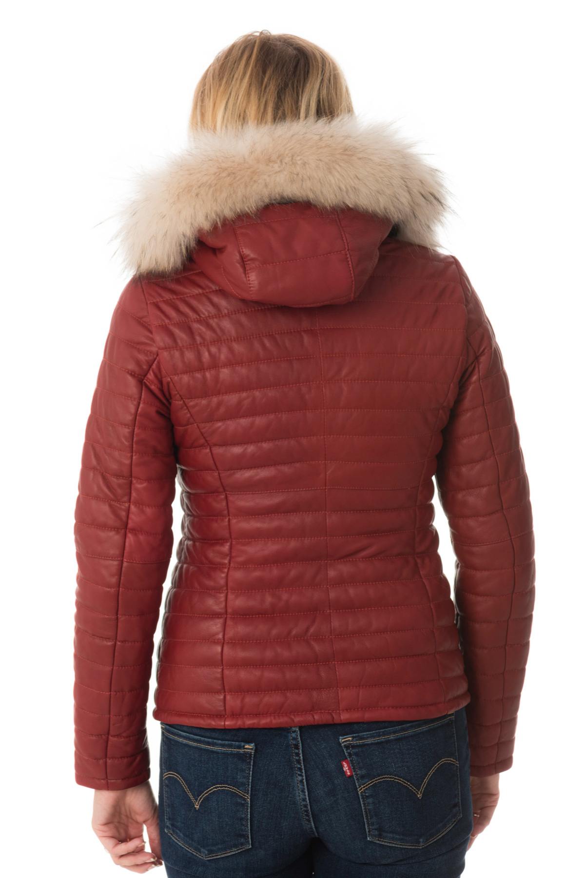 Oakwood women's red down jacket - Image n°7