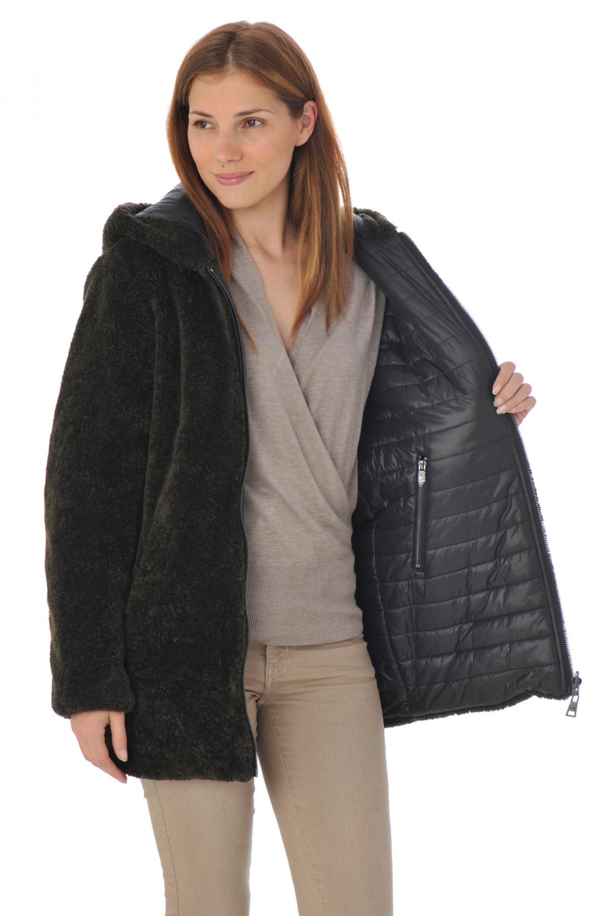 Oakwood women's reversible coat - Image n°9