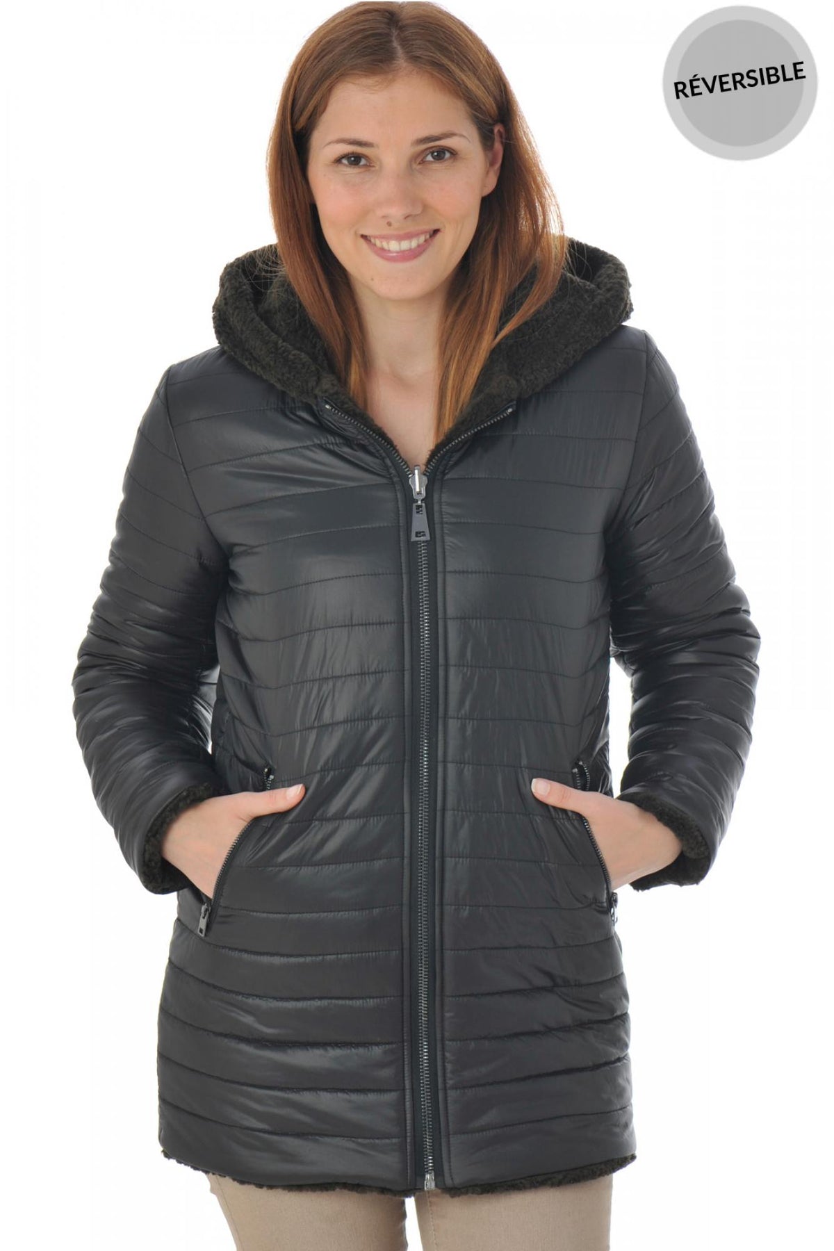 Oakwood women's reversible coat - Image n°2