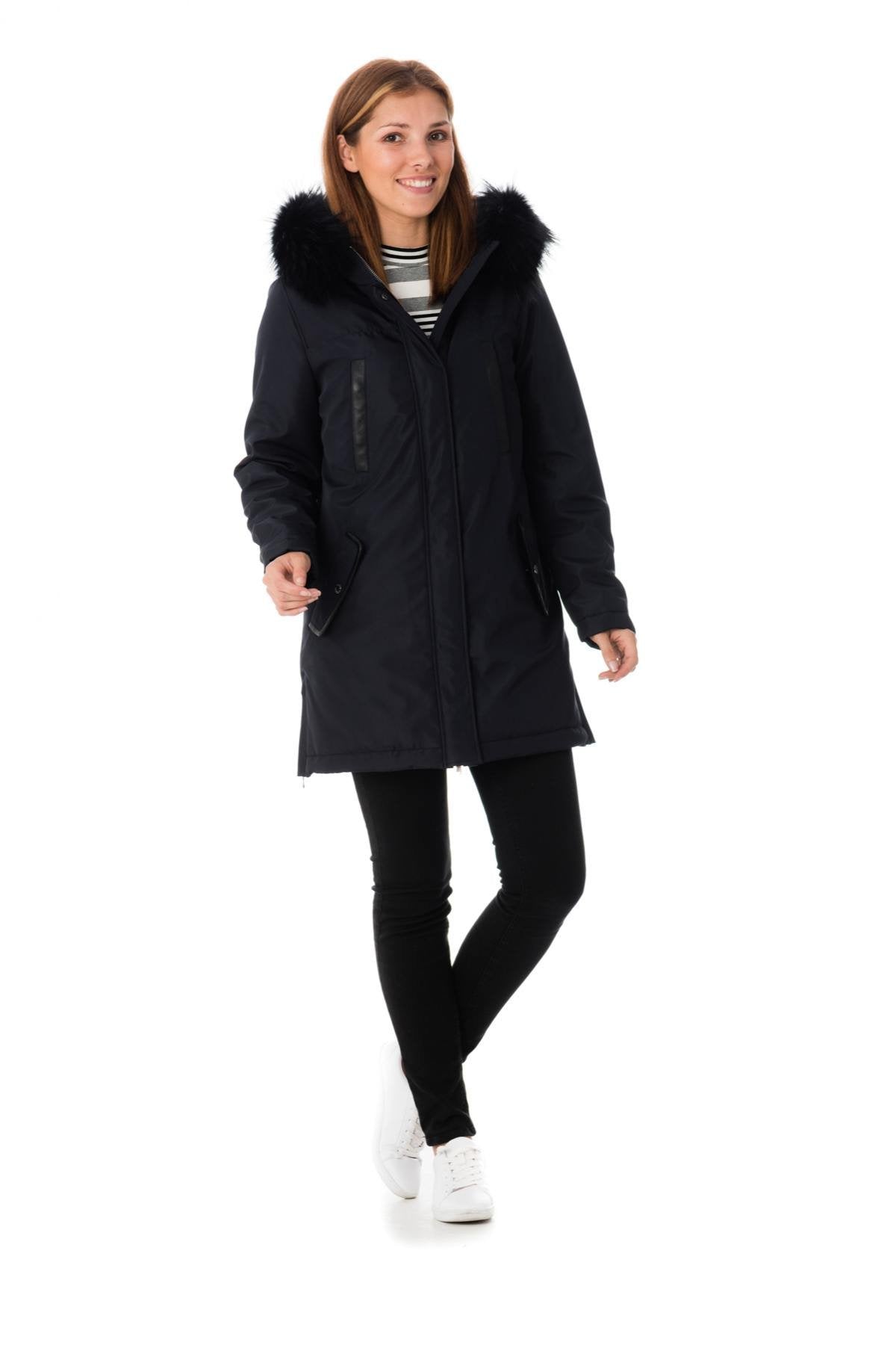 long coat with fur hood Oakwood - Image n°2