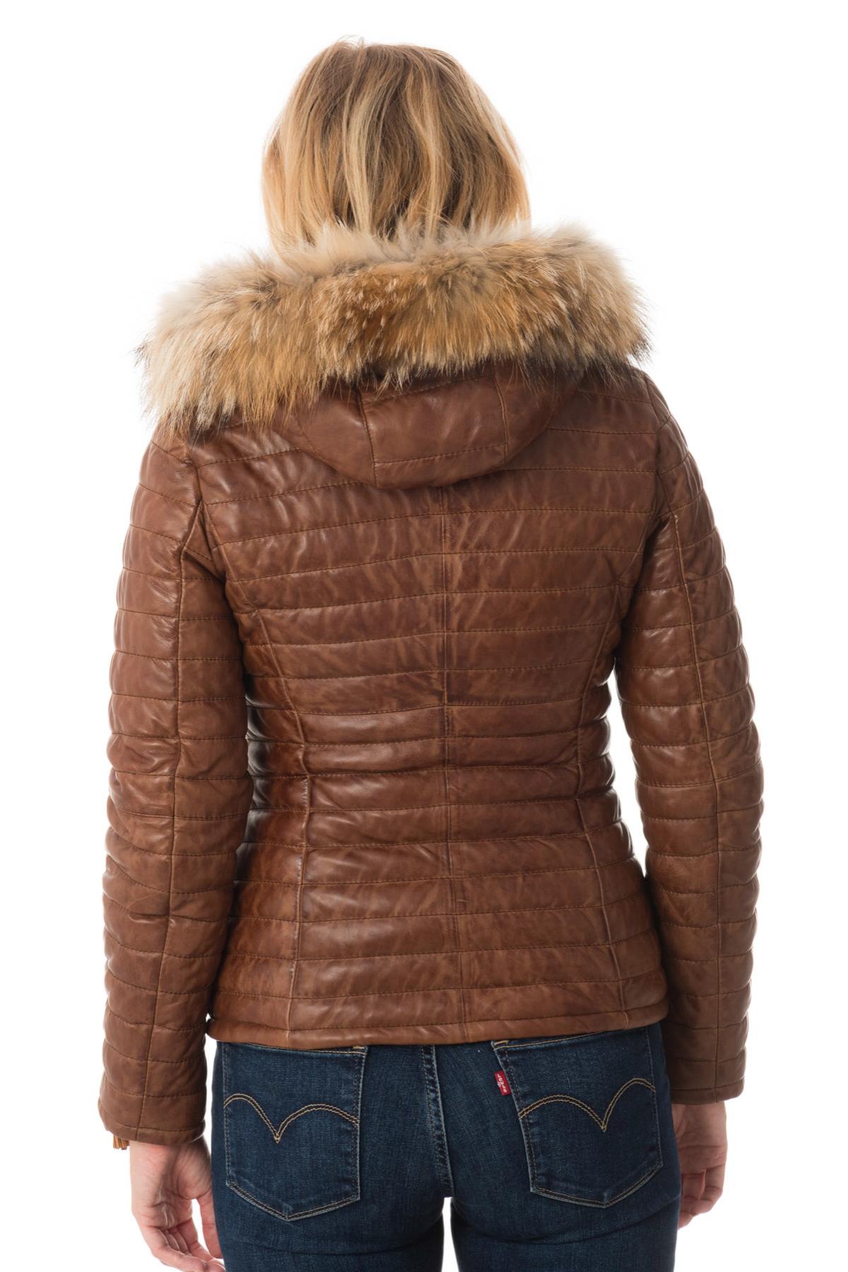 Women's sheepskin down jacket - Image n°5