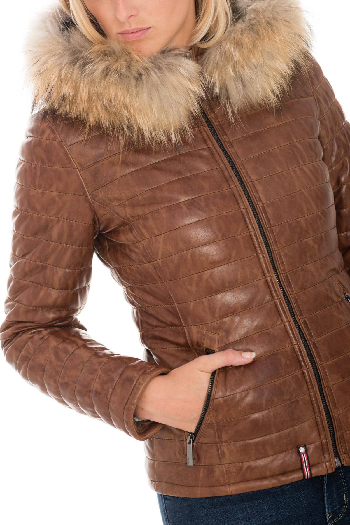 Women's sheepskin down jacket - Image n°2