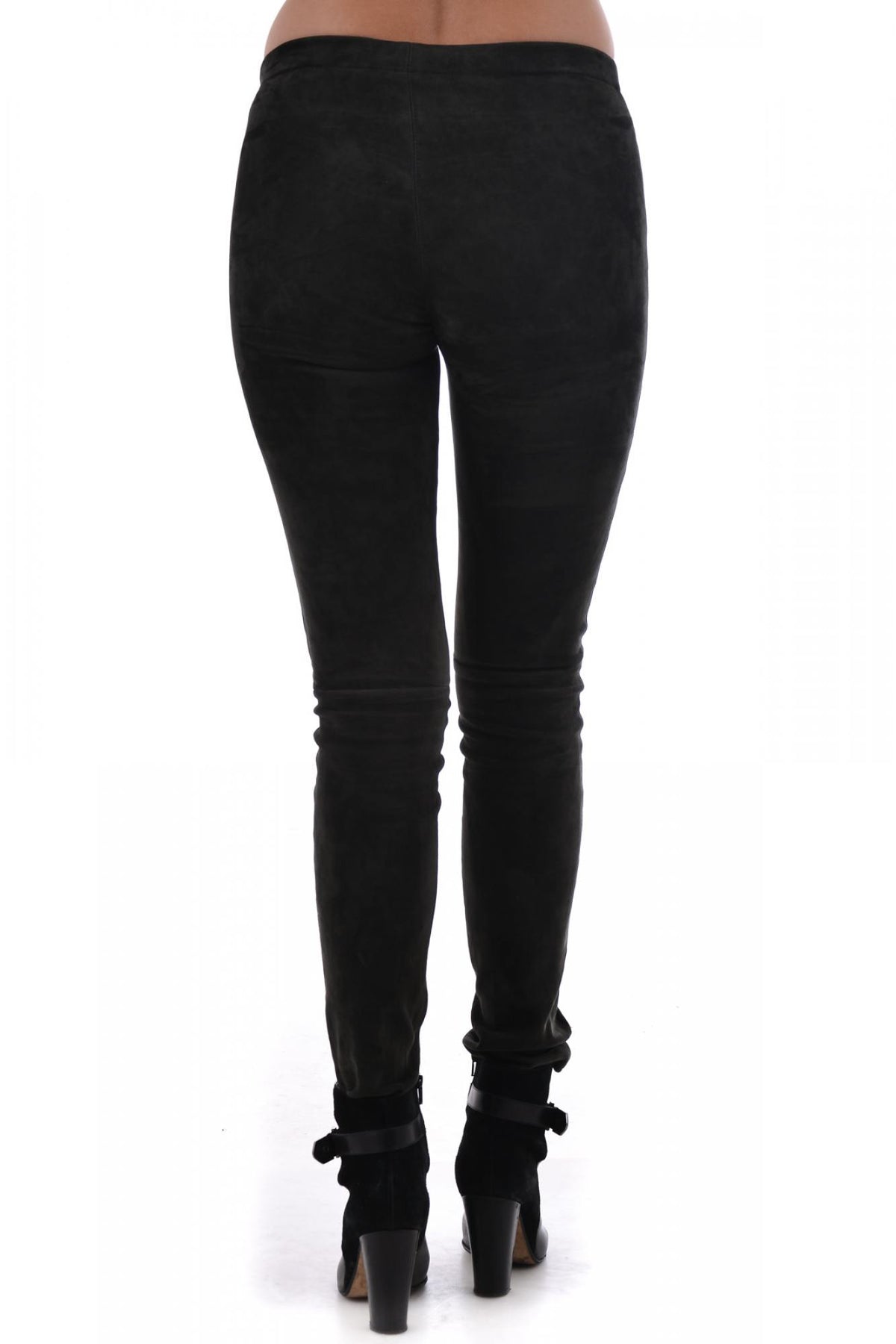 Oakwood leggings in charcoal goat suede - Image n°4