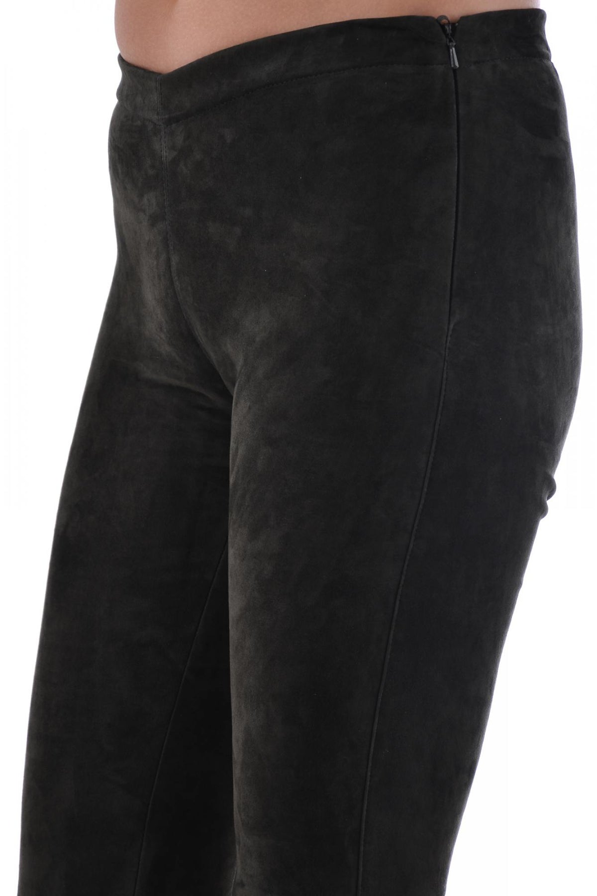 Oakwood leggings in charcoal goat suede - Image n°2