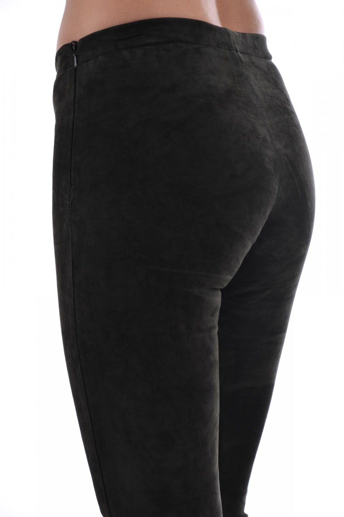 Oakwood leggings in charcoal goat suede - Image n°3