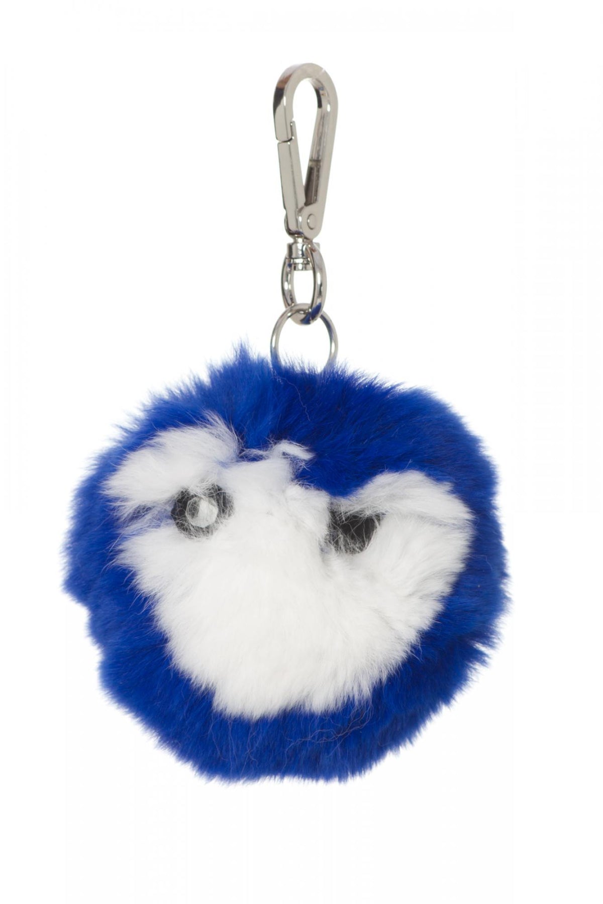 Two-tone blue and white key ring - Image n°1