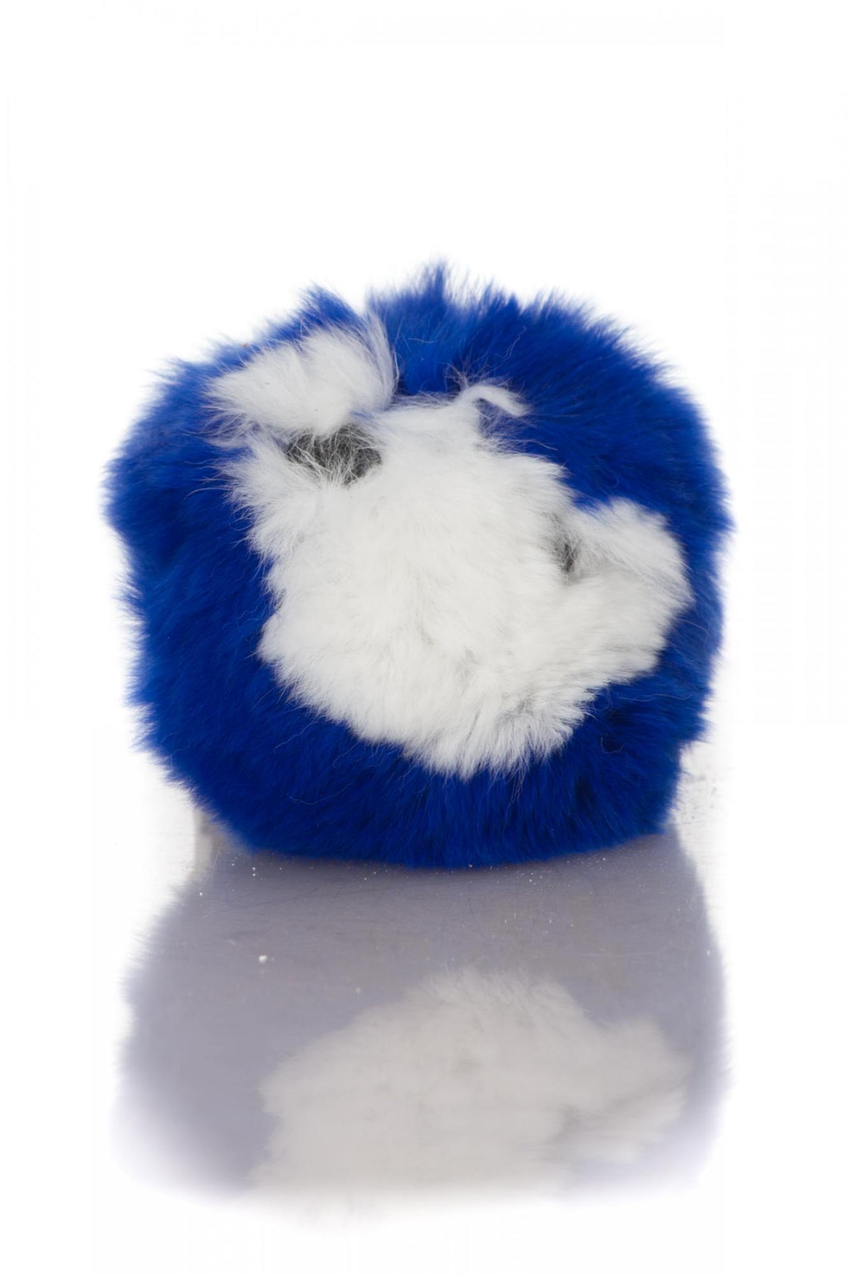 Two-tone blue and white key ring - Image n°2