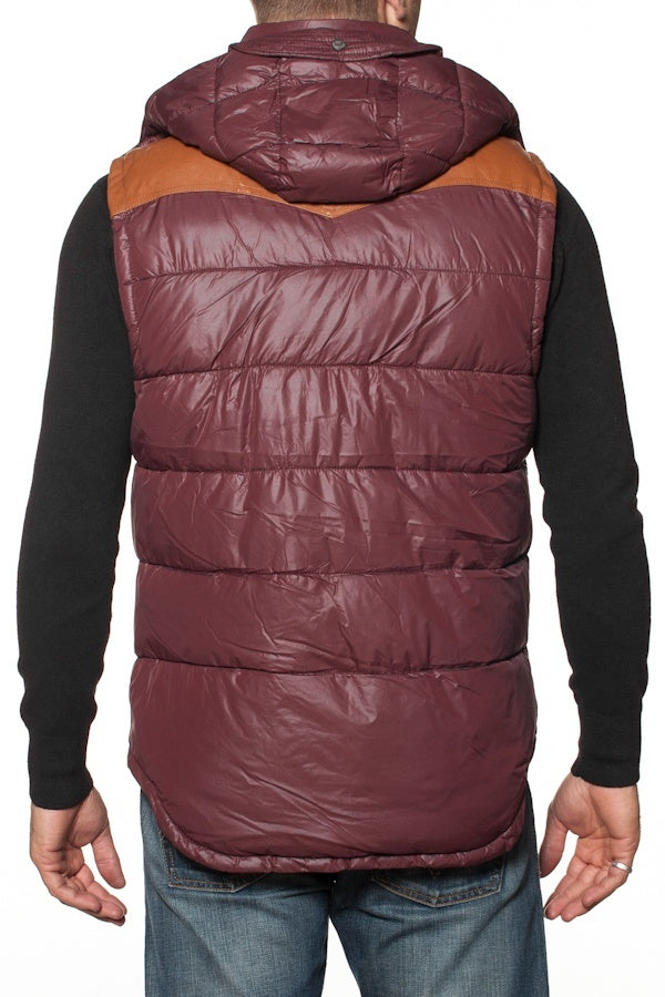 PEPE JEANS brown sleeveless down jacket - Image n°3