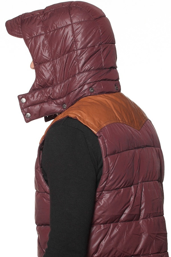 PEPE JEANS brown sleeveless down jacket - Image n°5