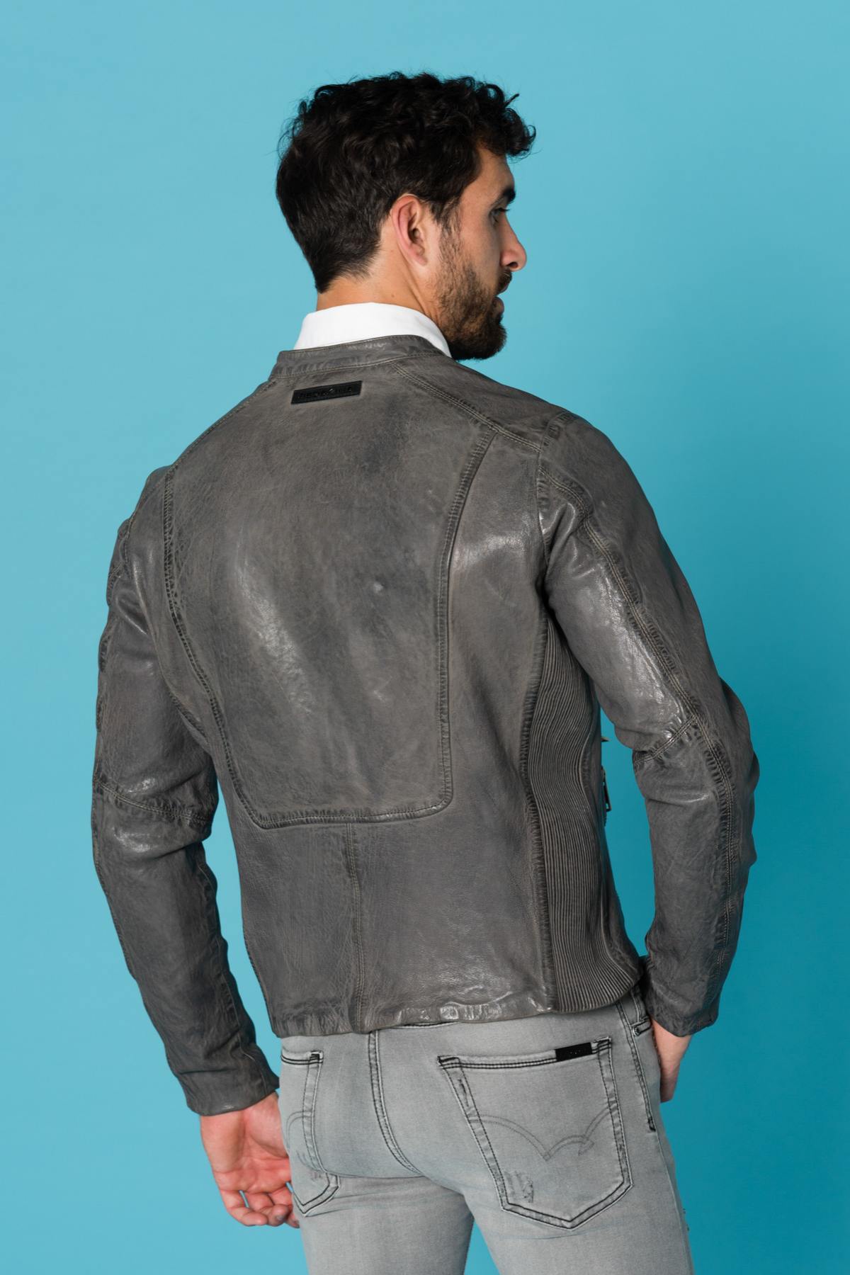 Men's trendy gray Redskins jacket - Image n°2