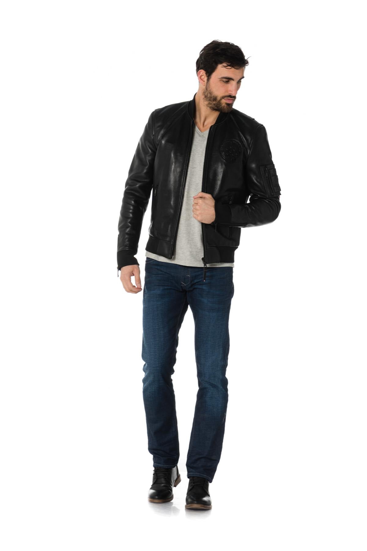 Patrouille de France leather bomber - Image n°3