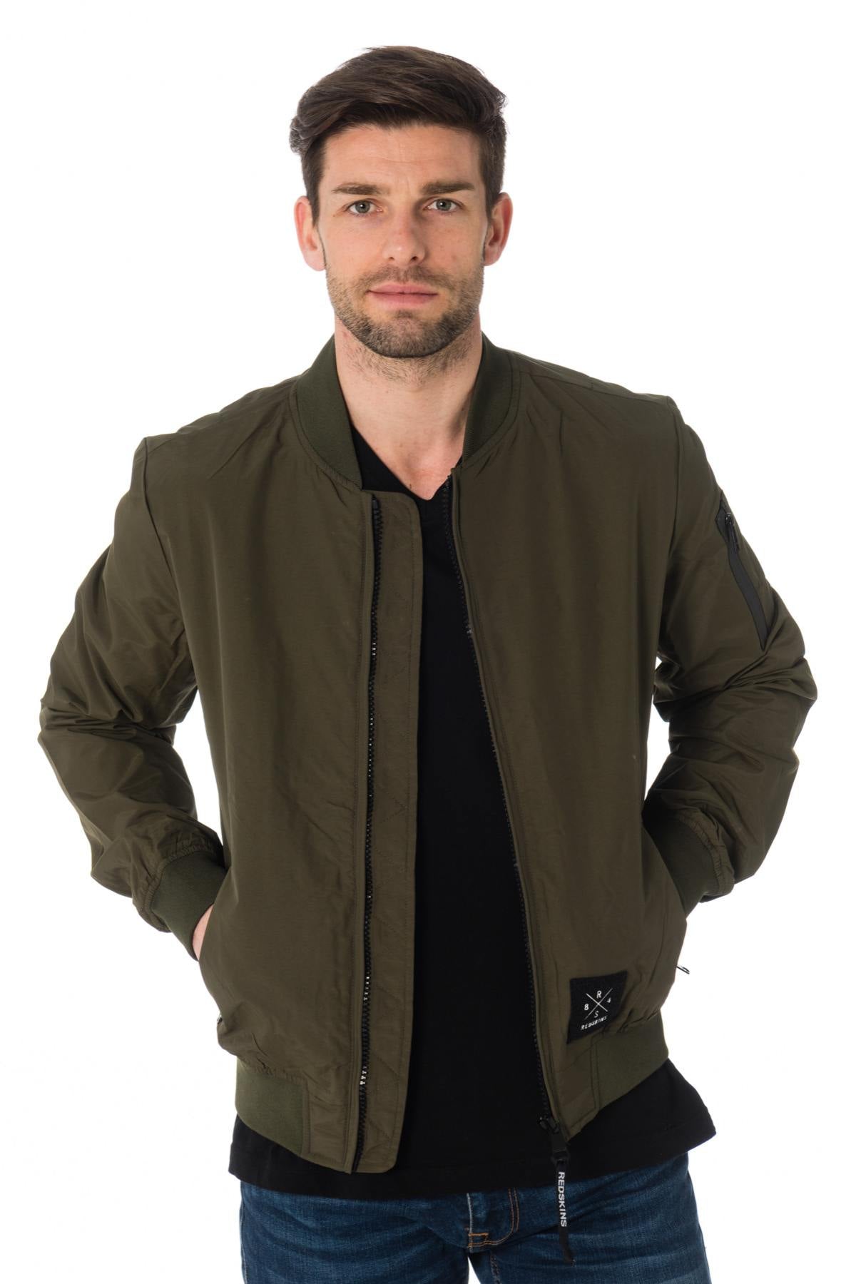 Khaki nylon jacket - Image n°1