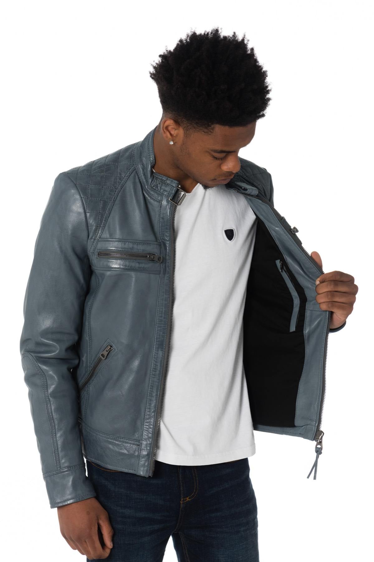 Men's Redskins biker collar jacket - Image n°5