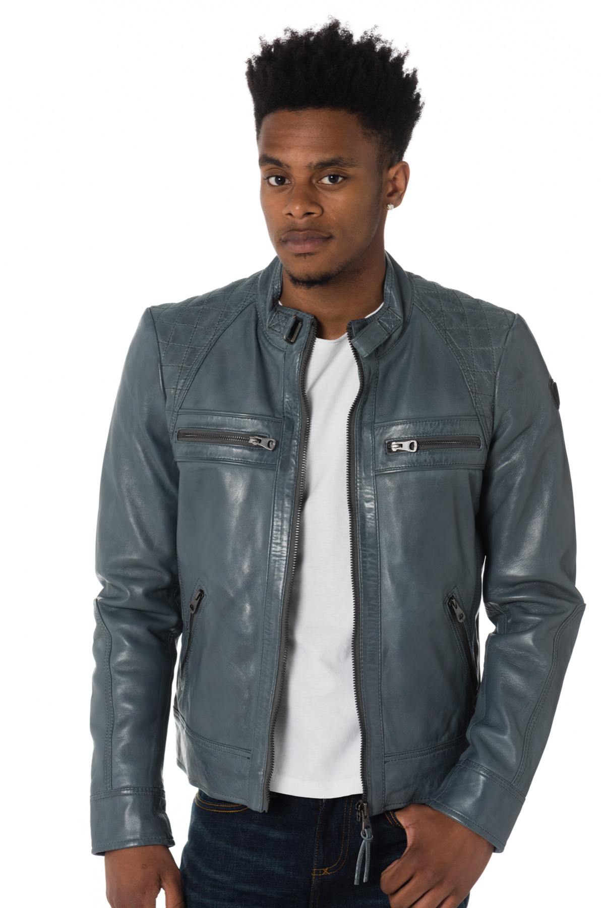 Men's Redskins biker collar jacket - Image n°1