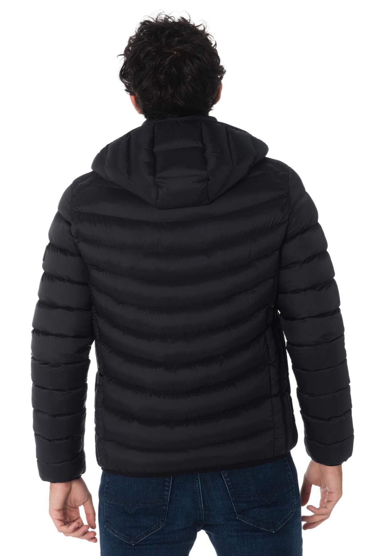 Men's black down jacket - Image n°6