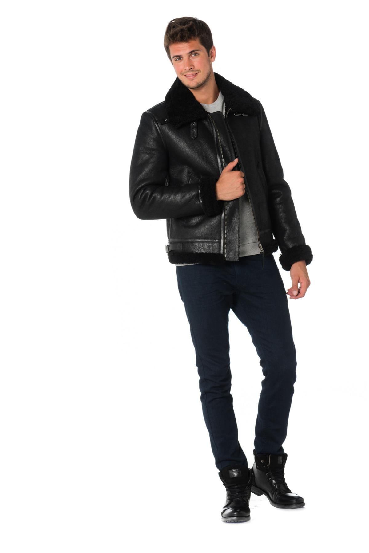 Redskins men's black bomber jacket - Image n°2