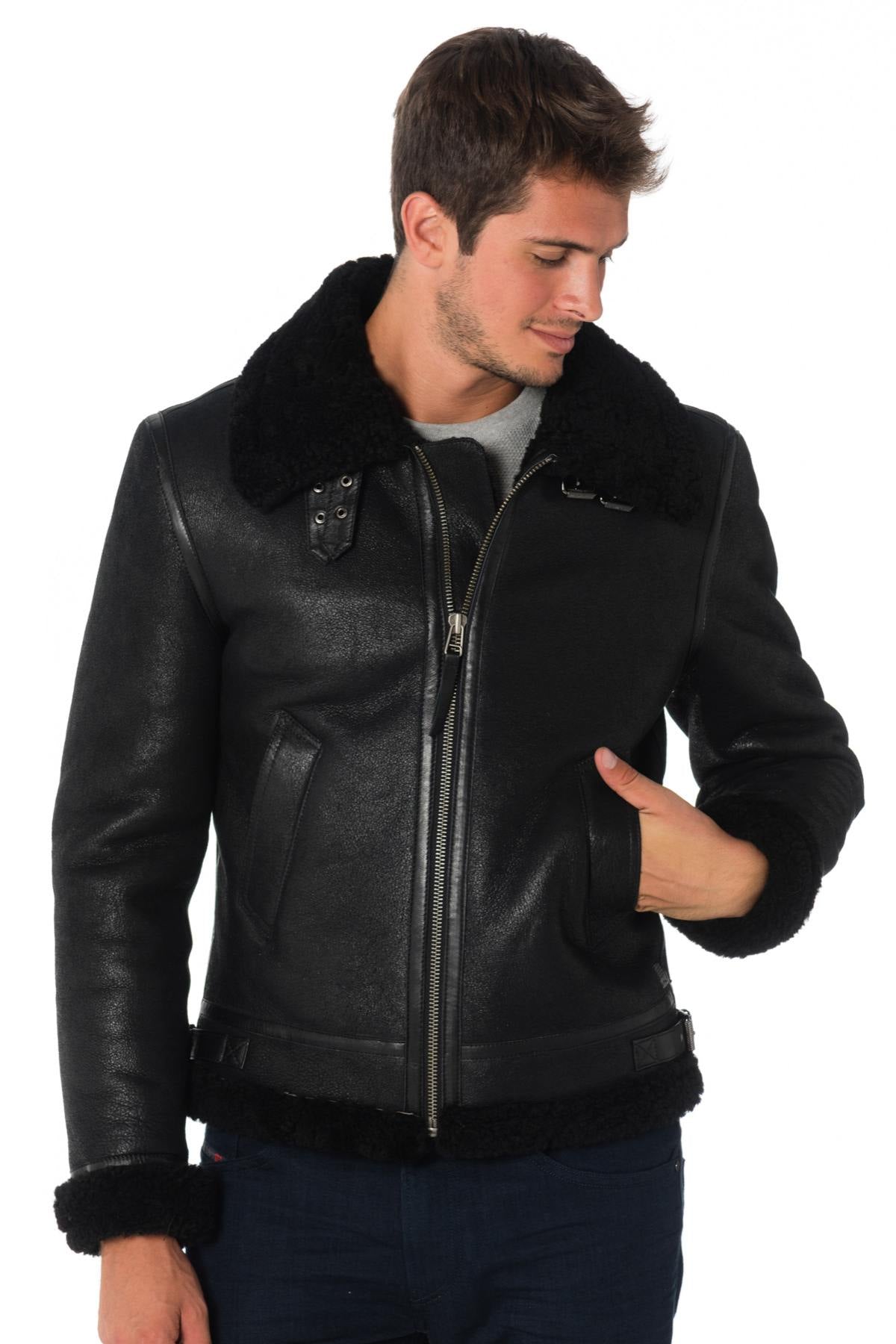 Redskins men's black bomber jacket - Image n°5