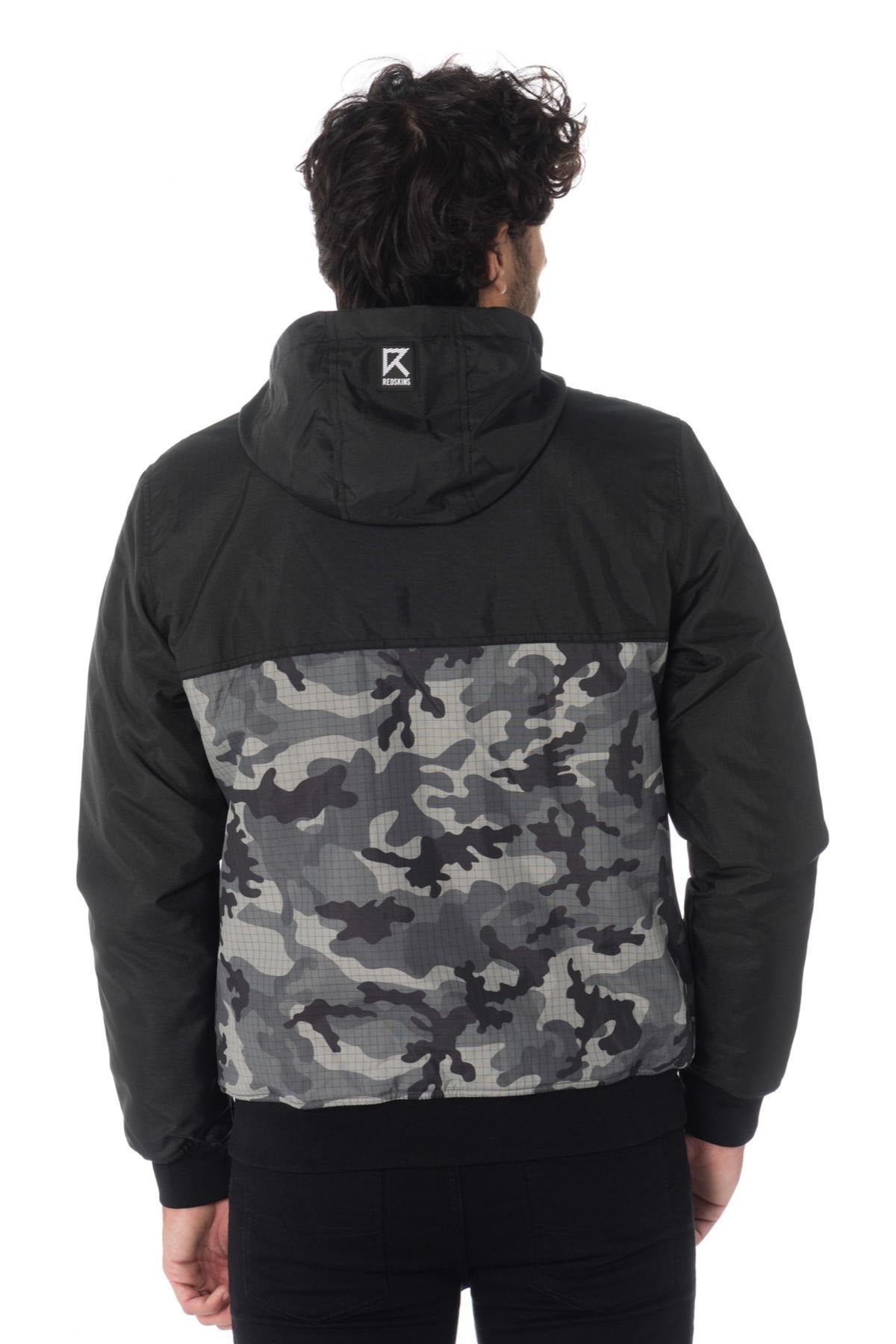 Camouflage and black polyester jacket - Image n°5