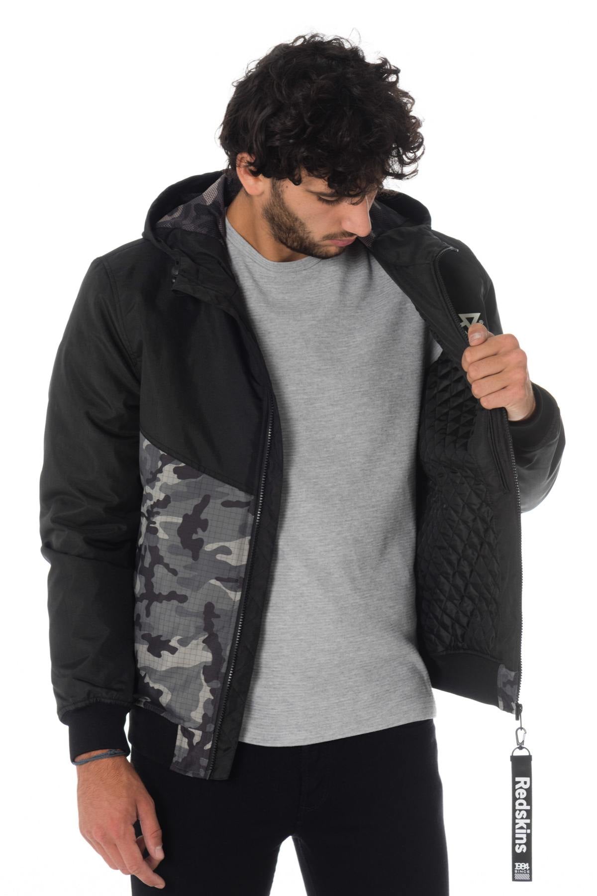 Camouflage and black polyester jacket - Image n°8