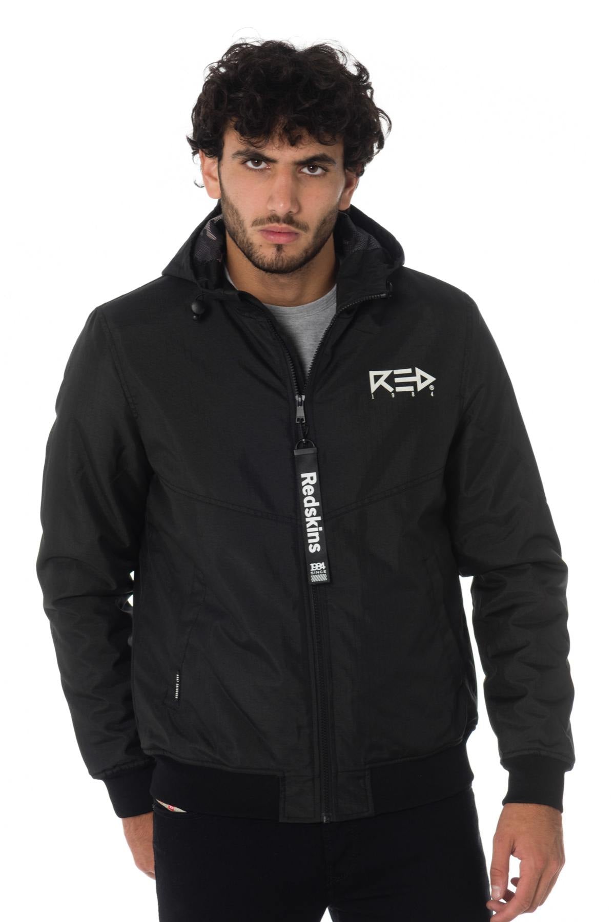 Black Polyester Redskins Jacket - Image n°4