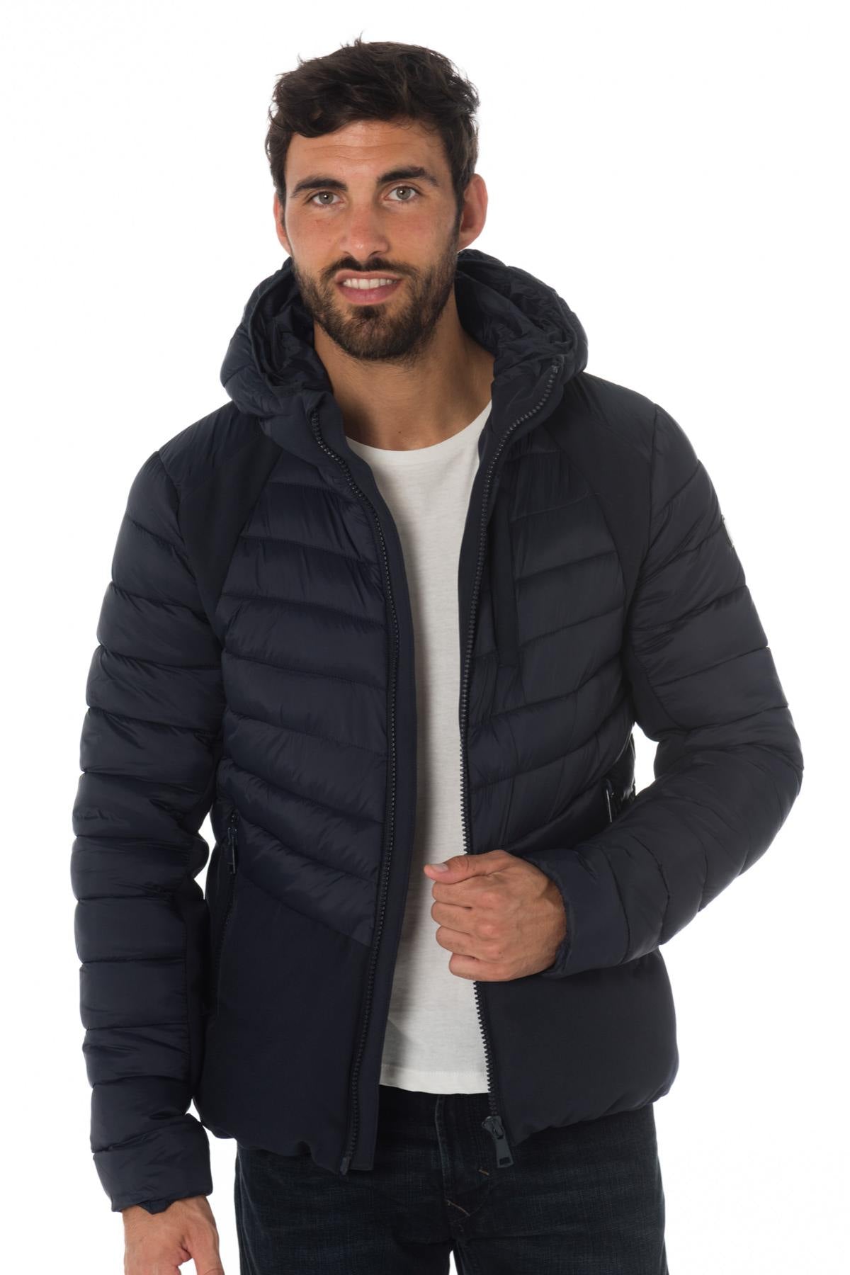 Redskins men's navy blue down jacket - Image n°1