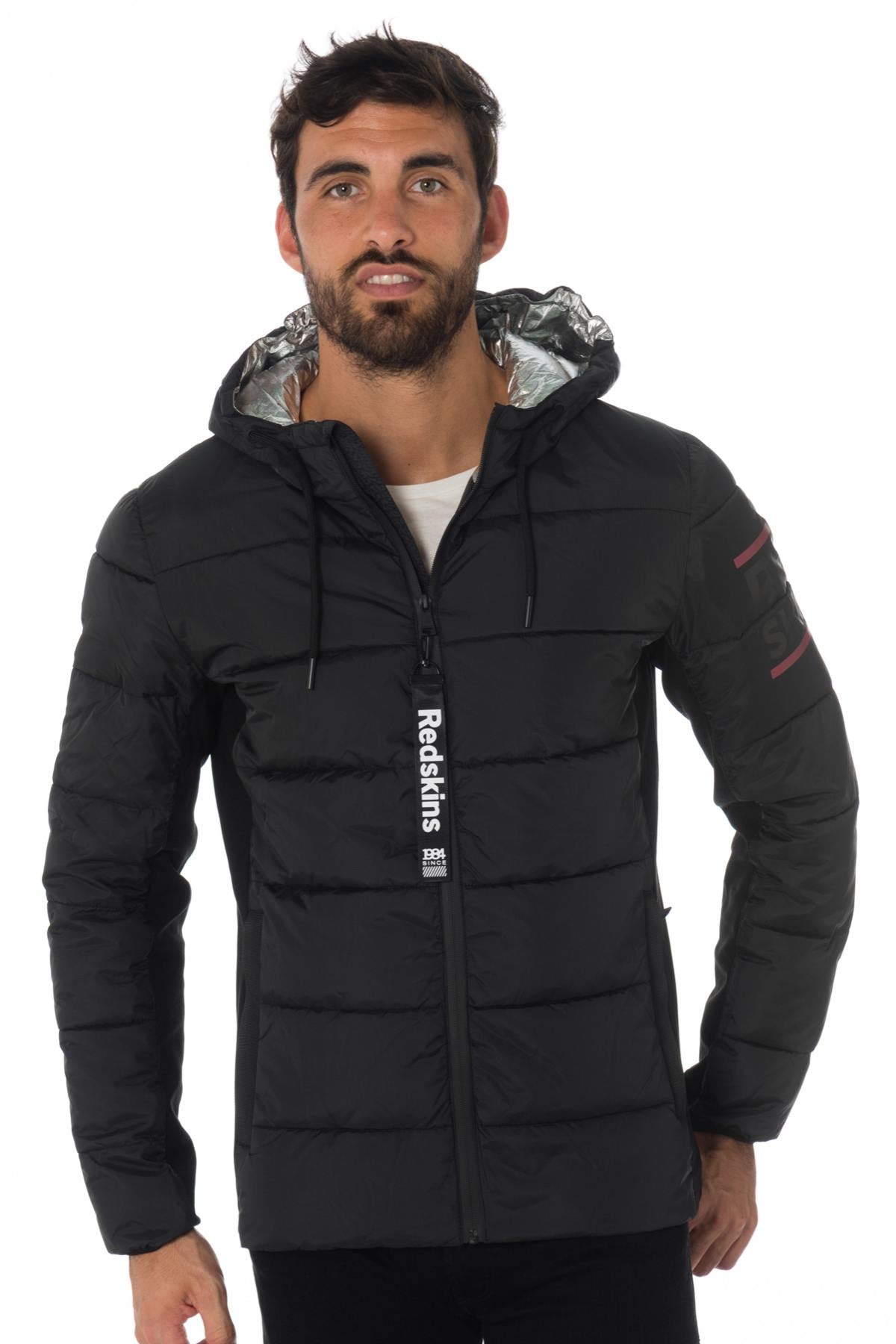 Redskins men's black down jacket - Image n°1