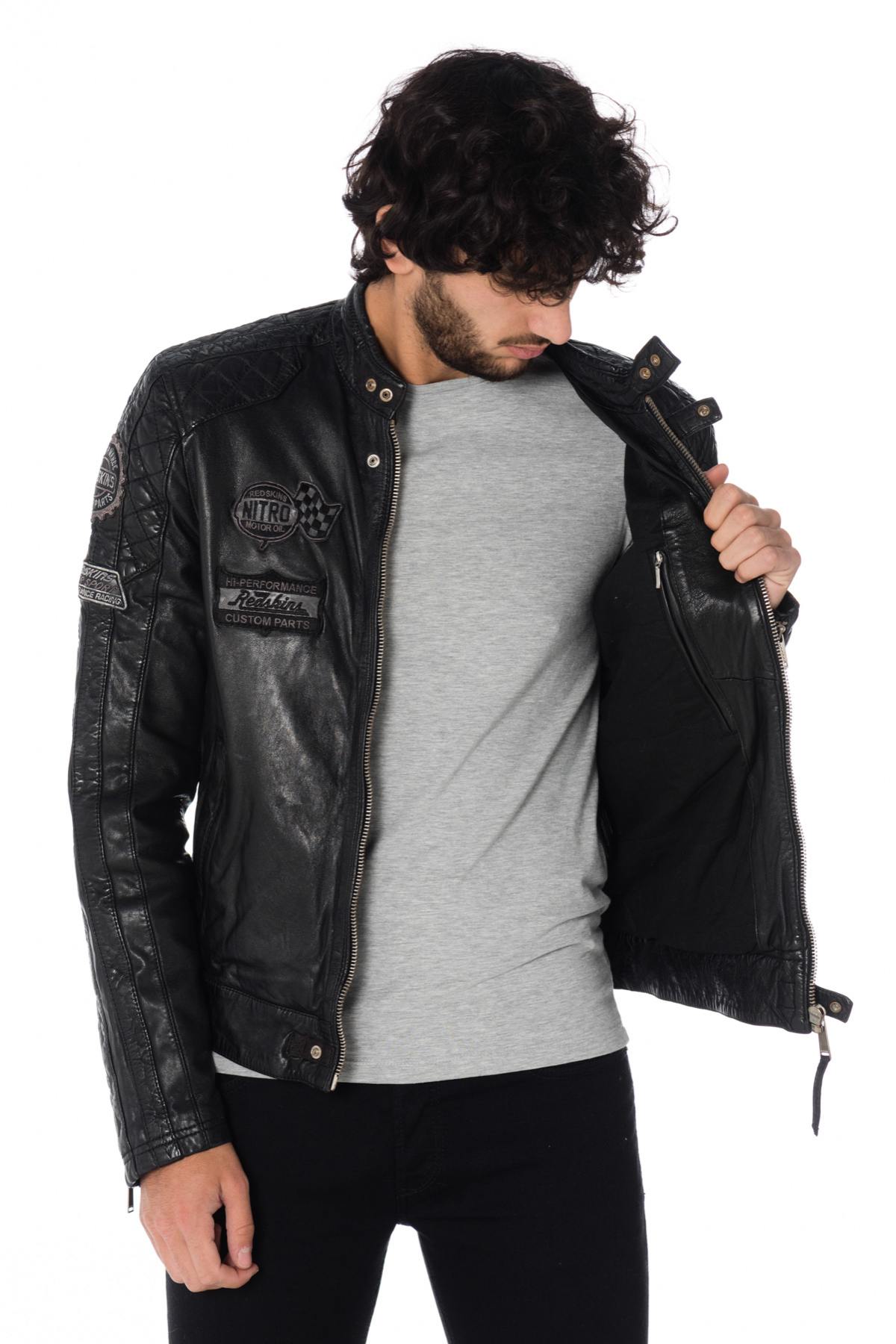 Redskins men's black racing jacket - Image n°6